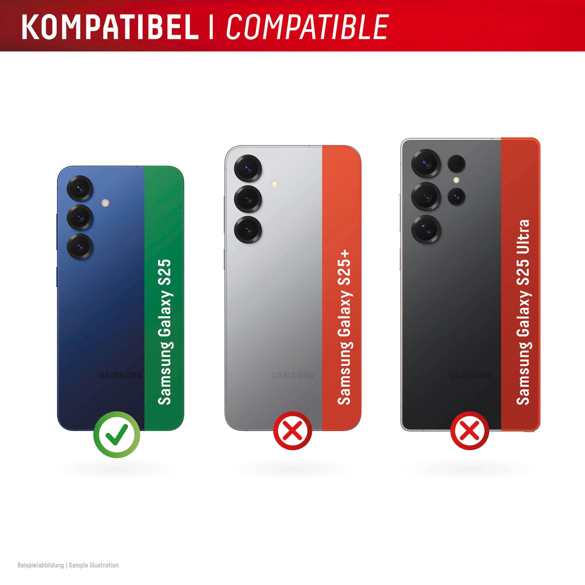 Displex Kameraschutzglas »Camera Lens Glass Single Glass Ring Protector« für Samsung Galaxy S25 Packung, 2x Einzellinsen-Schutzringe,  Objektivschutz, Kameraschutz, kratz- & stoßfest