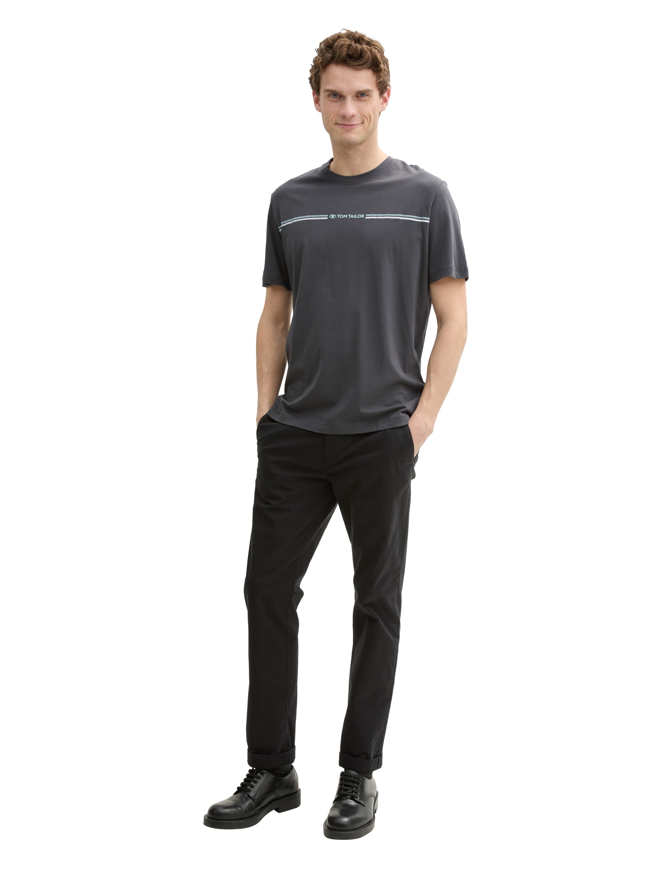TOM TAILOR T-Shirt mit Logofrontprint