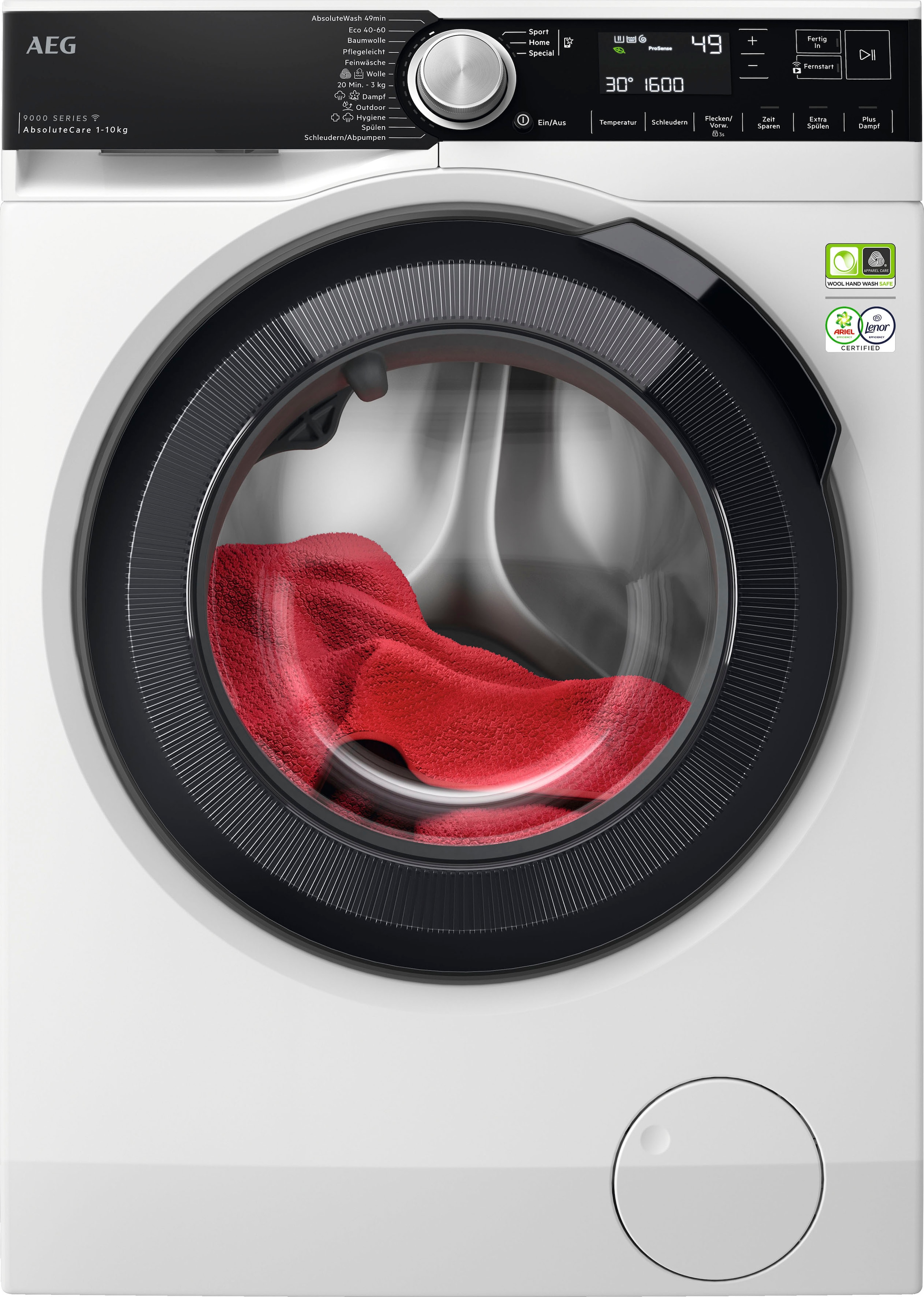 AEG Waschmaschine »LR9W80600 914501216«, 9000 intergrierte Wifi schützt bei U/min, Series, 10 - online 1600 & LR9W80600 914501216, Textilien die SoftWater kg, Wasserenthärtung