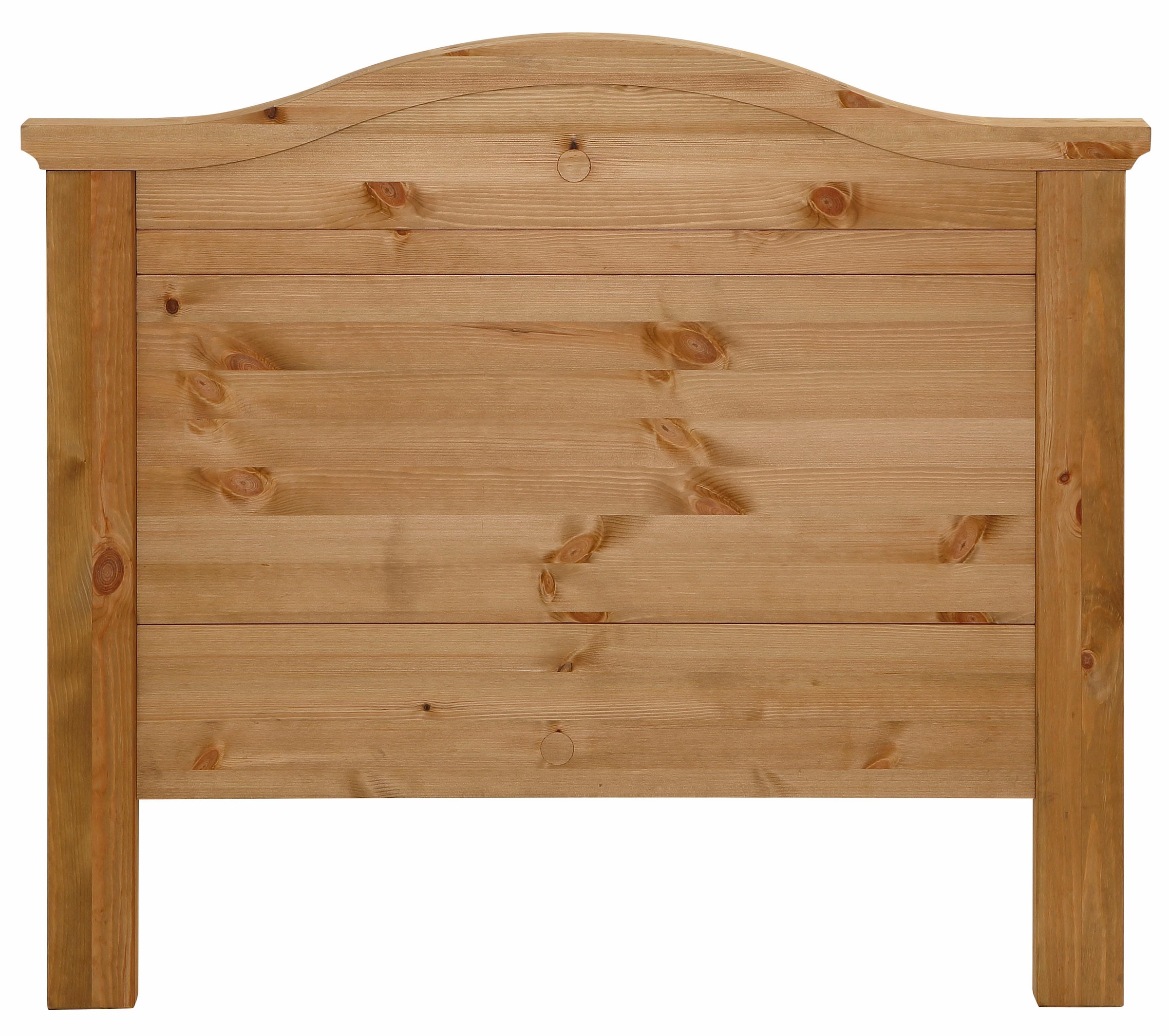 Home affaire Massivholzbett »Graz, hohe Belastbarkeit, klassischer Landhausstil, FSC® zertifiziert«, (Breite/Belastbarkeit 180cm/220 KG, 90cm/=120KG), mit dekorativen Fräsungen, inklusive Lattenrost