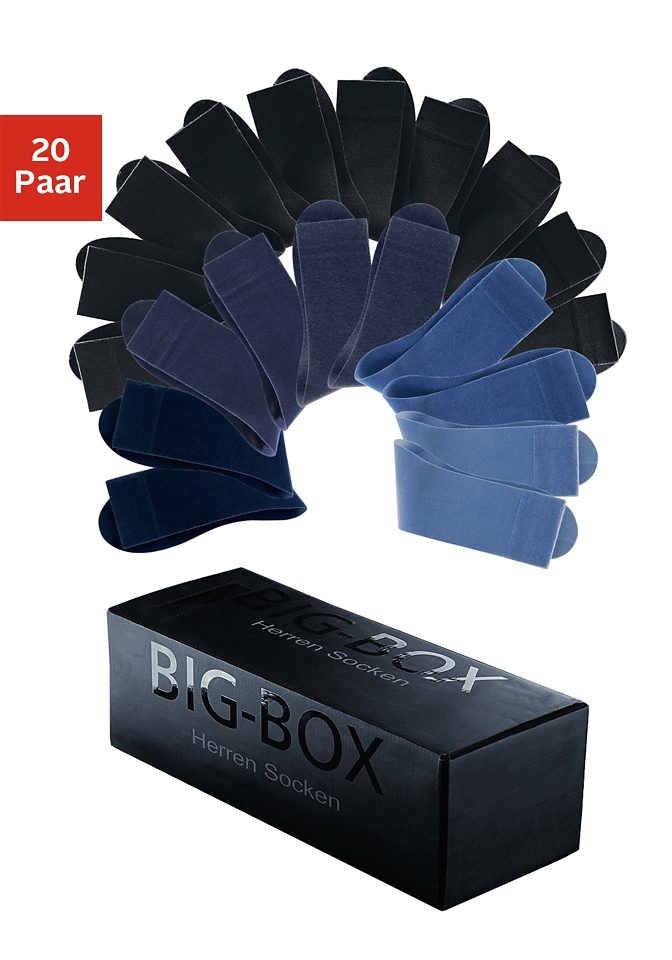 Businesssocken, (Box, 20 Paar), in der Big-Box