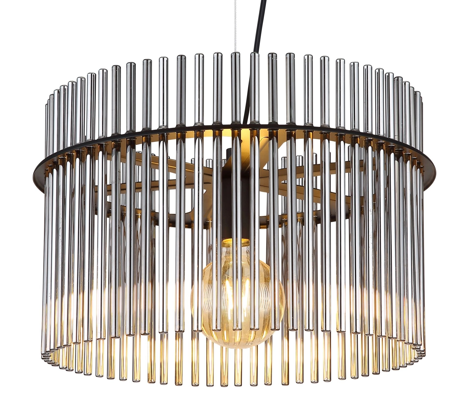 GLOBO LIGHTING Pendelleuchte »GORLEY« E27 1 Stk. Design Glasstäbe, Deckenlampe, Wohnzimmer, Esszimmer, Hängeleuchte