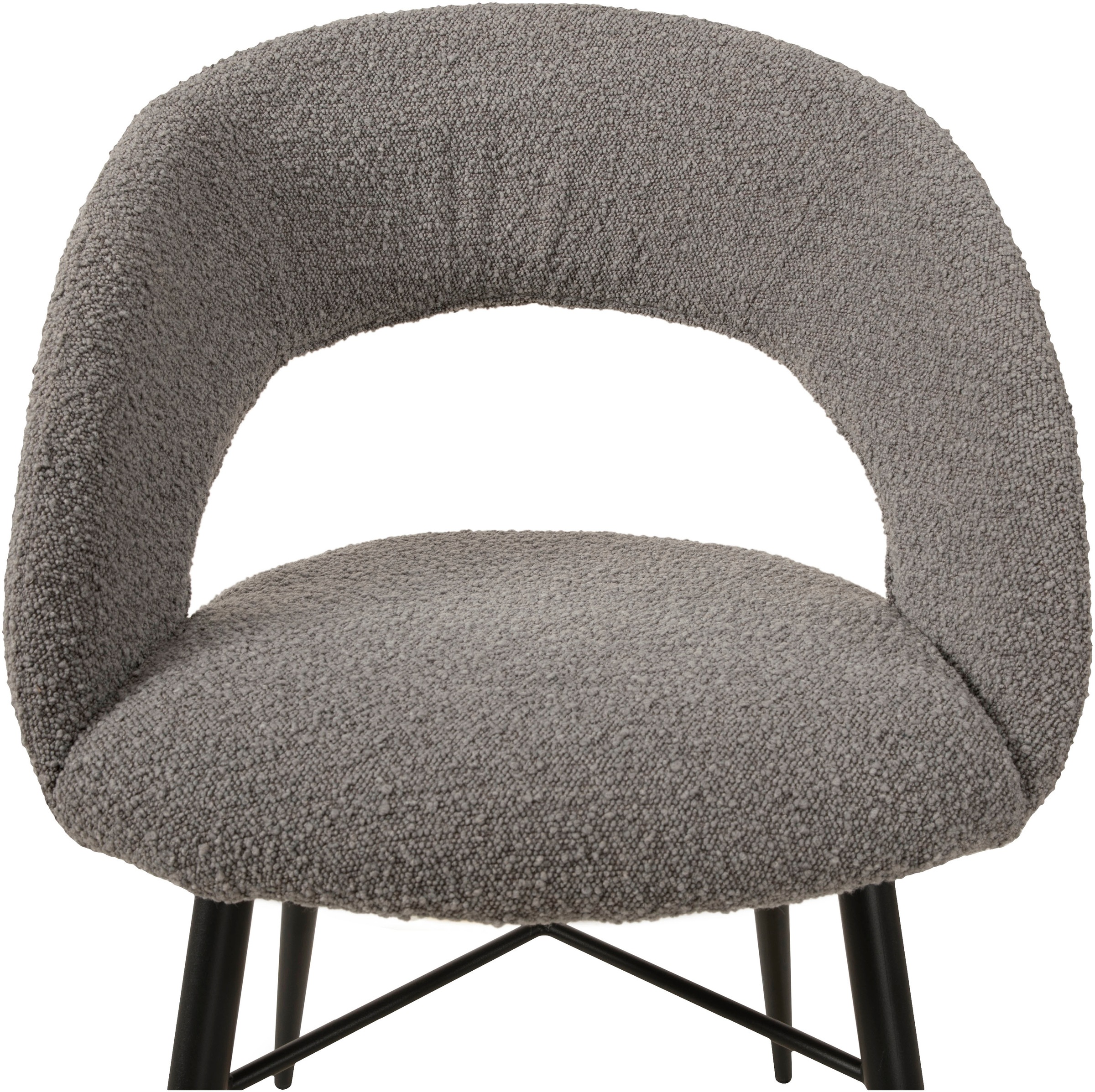 OMG Design Esszimmerstuhl »Marley«, (Set), 2 St., Stoff, mit modernem Cut-Out, Bouclé Bezug