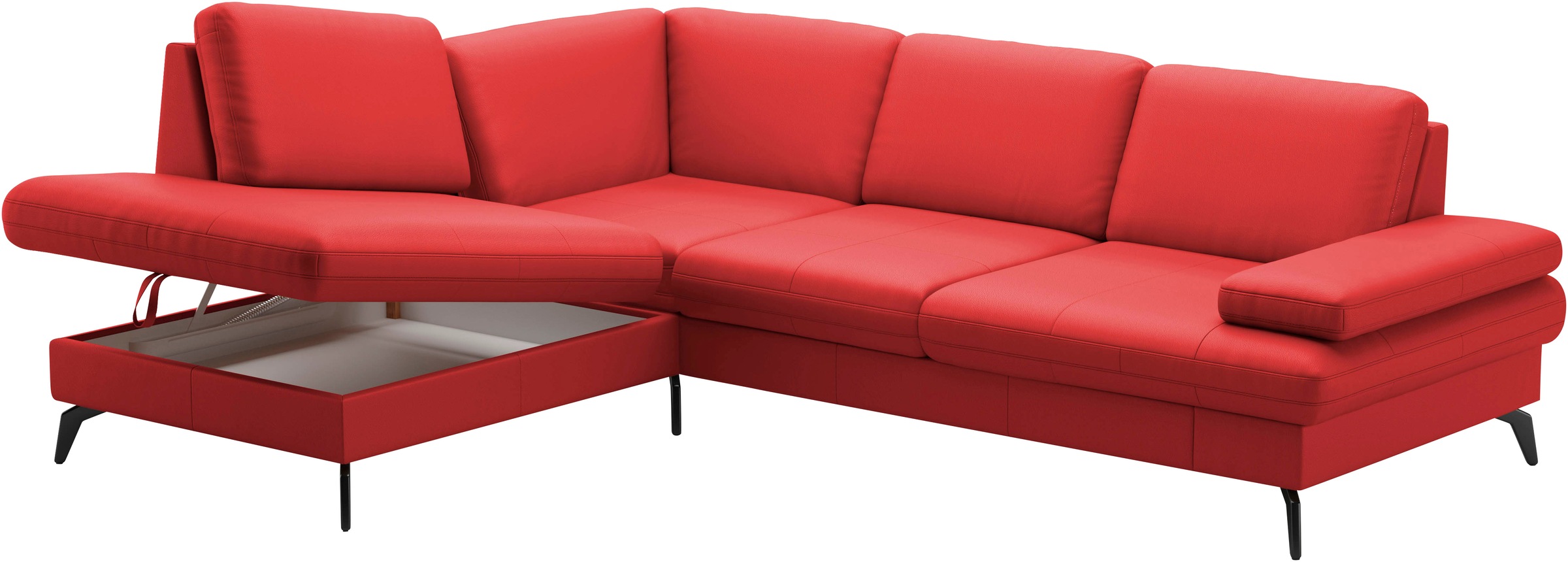 sit&more Ecksofa »Morris L-Form, inkl. Sitztiefenverstellung«, wahlweise mit Armteilverstellung, Bettfunktion & Bettkasten