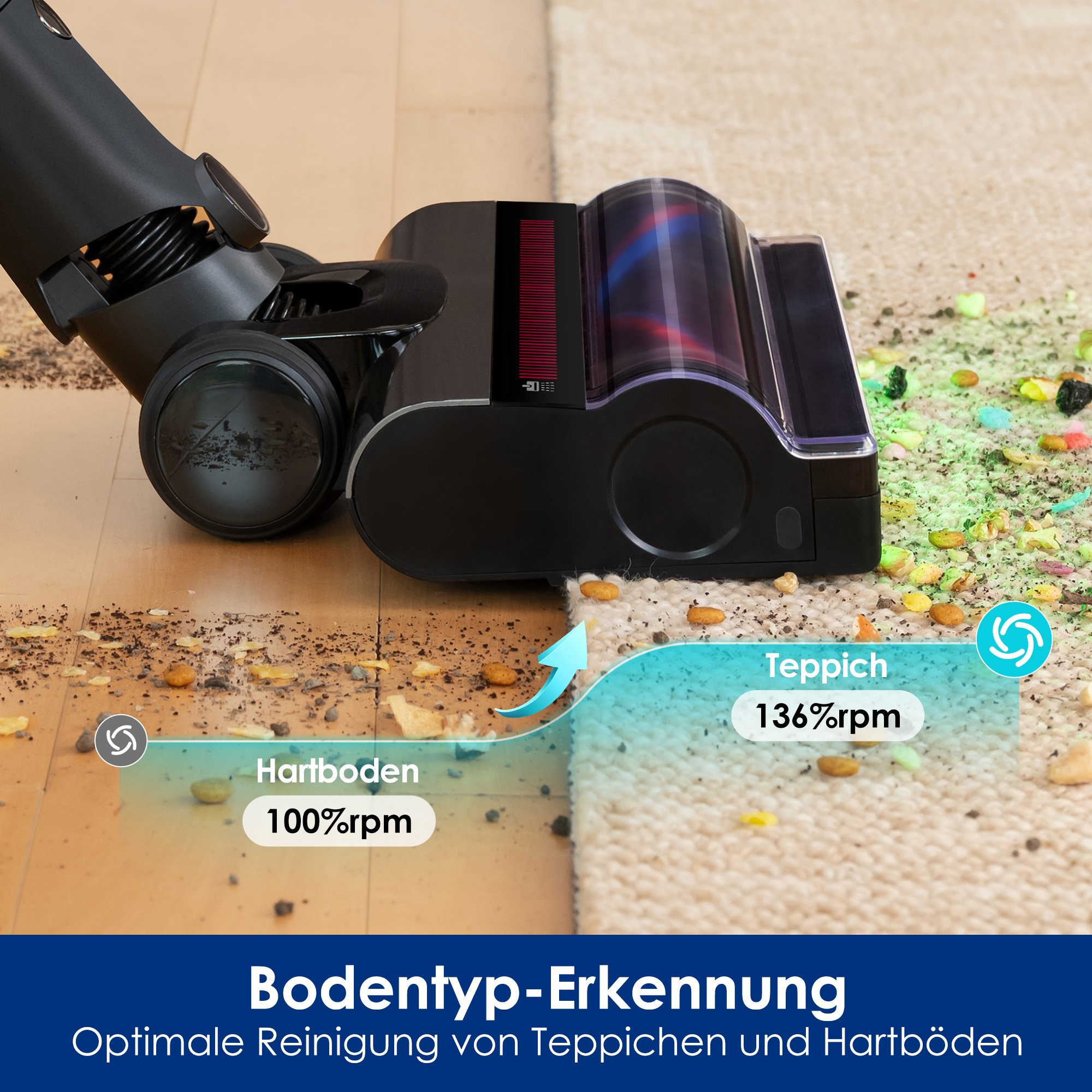 Tineco Akku-Stielstaubsauger »Tineco PURE ONE A90S, Anti-Allergiker Filtersystem, Saugrohr knickbar«