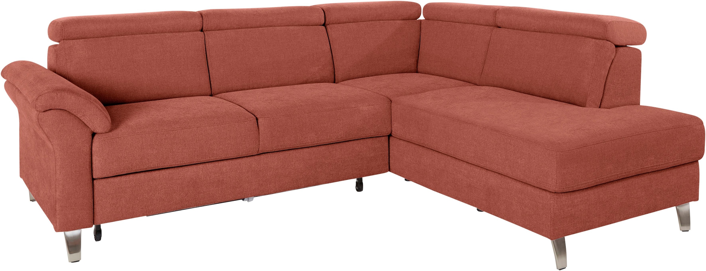 sit&more Ecksofa »Arngast L-Form« inklusive Kopfteilverstellung und Federke günstig online kaufen