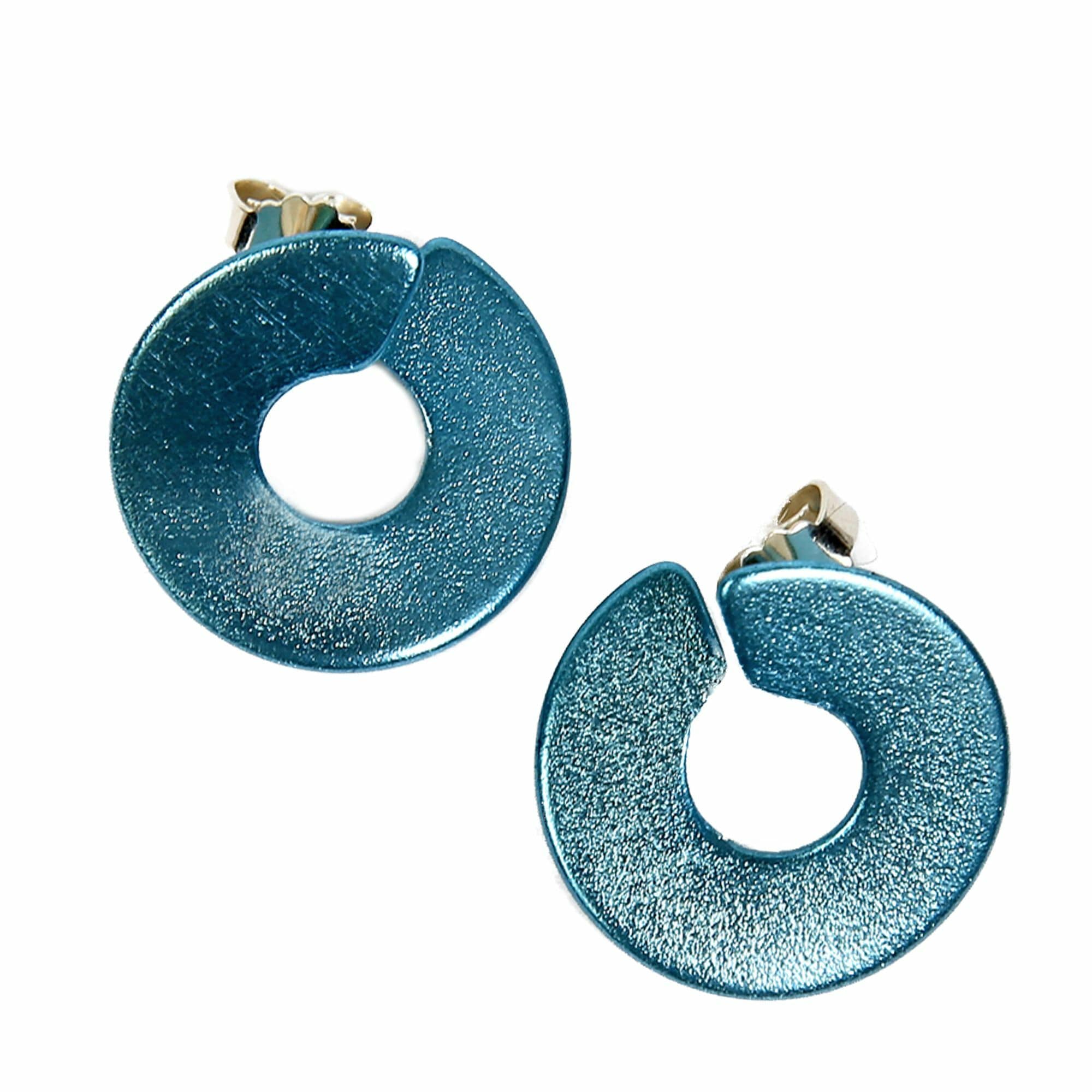 DEMARIE Paar Ohrstecker »eloxiertes Aluminium hellblau« hellblau