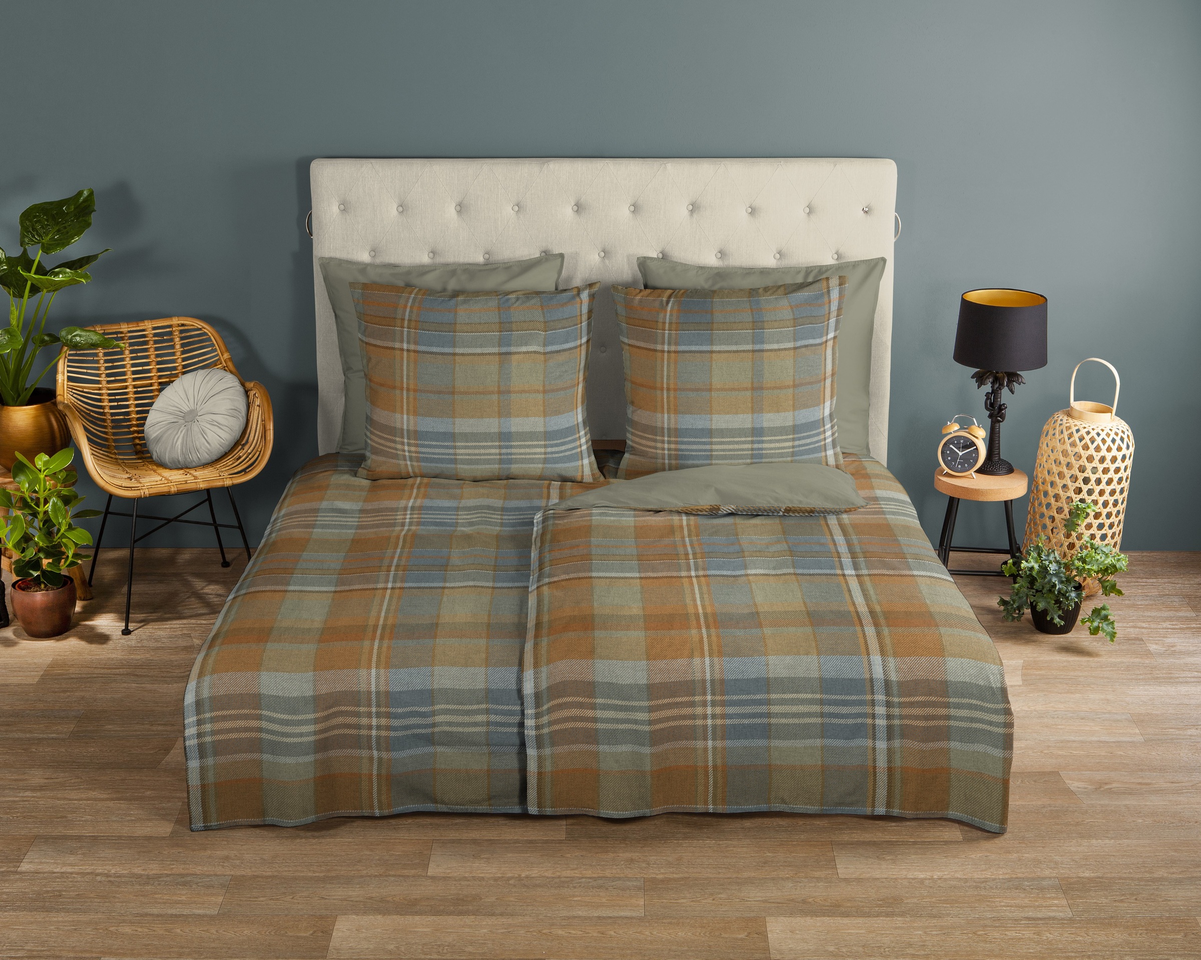 good morning Wendebettwäsche »Humfried« 3 Stk. tlg. 100% Baumwolle, Renforc günstig online kaufen