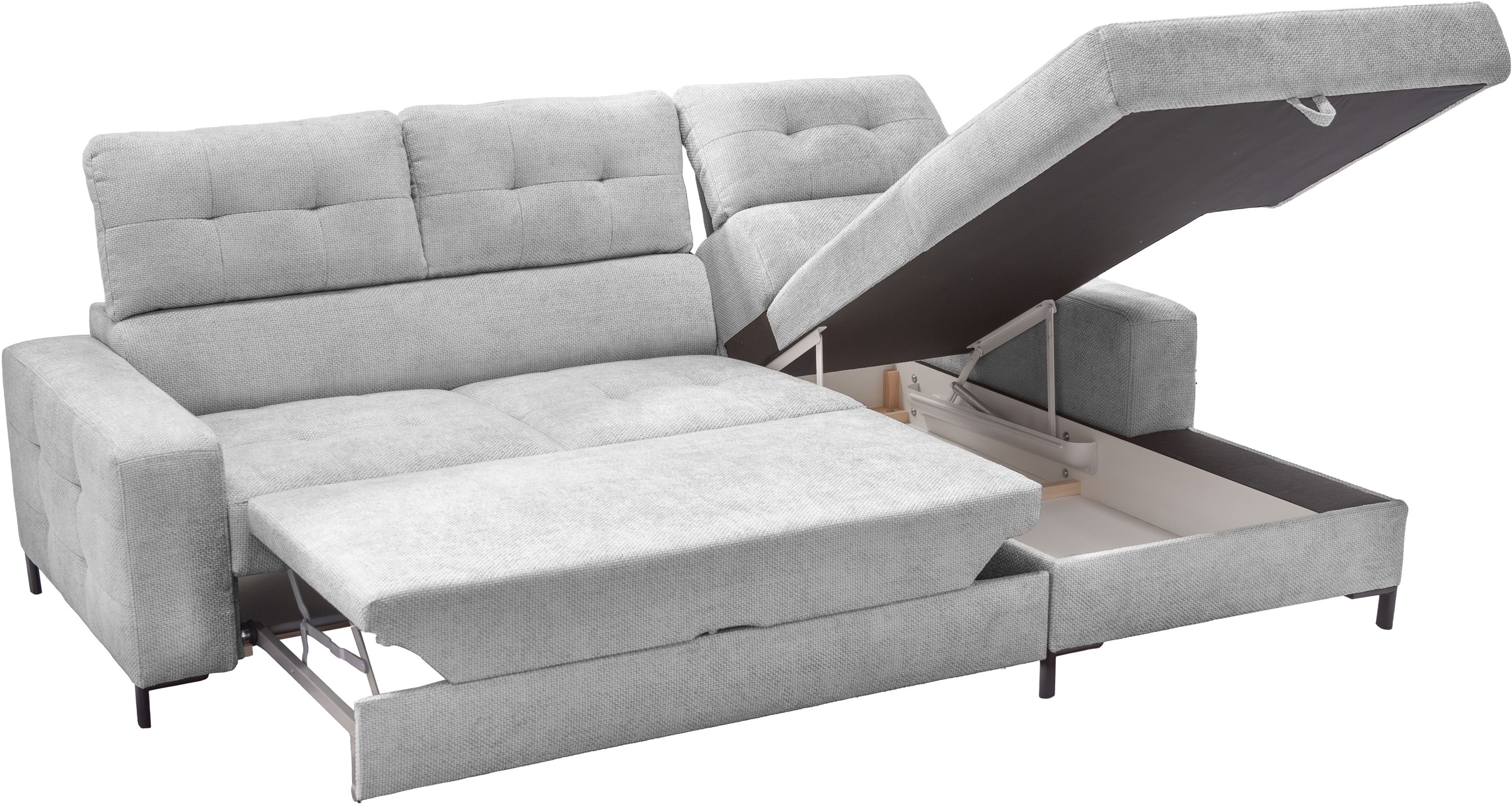 exxpo - sofa fashion Ecksofa »Bonito«, (2 St.), Sitztiefenverstellung,Höhenverstellung