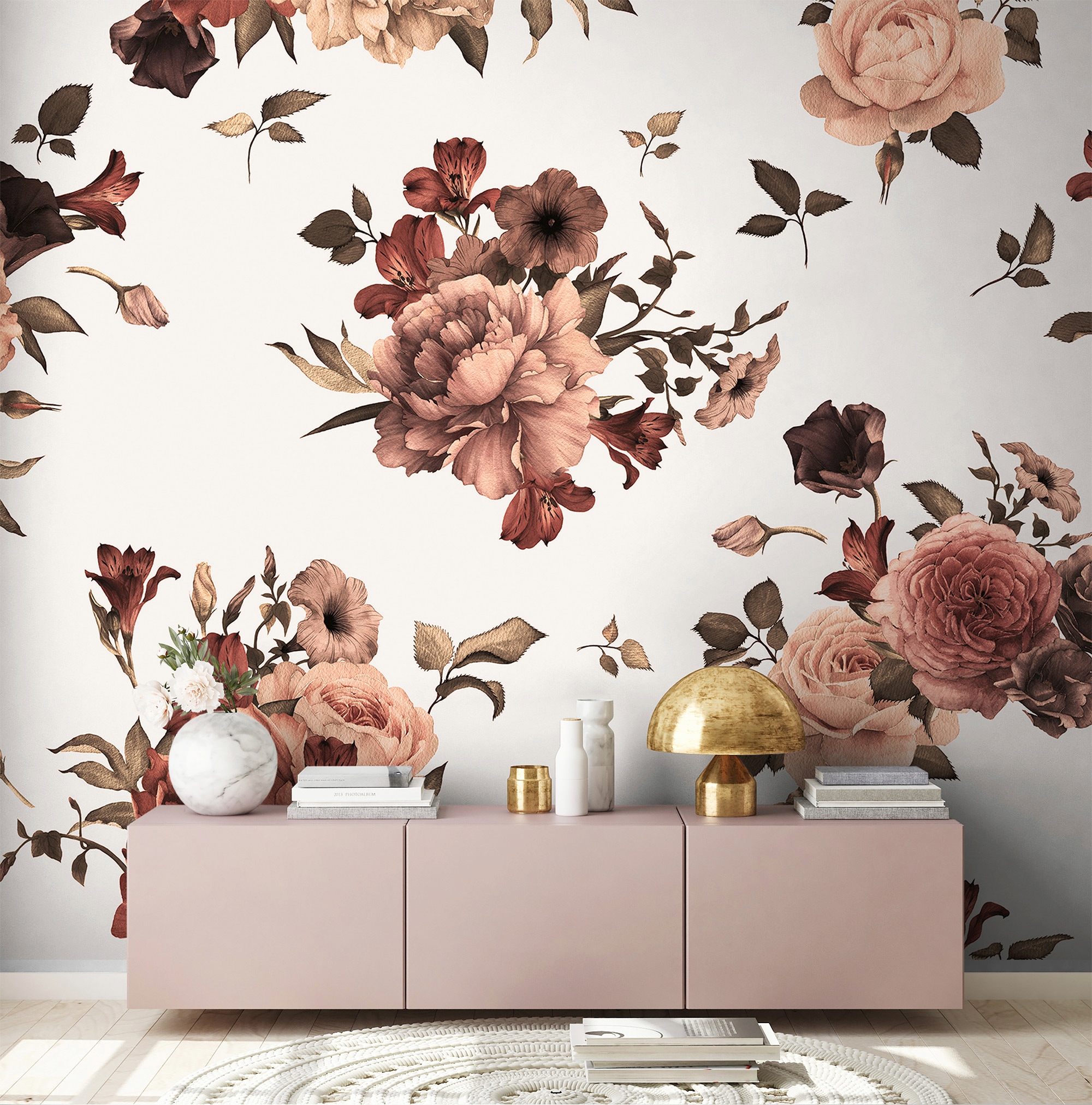 living walls Fototapete »Designwalls Flower Bouquet 2«, Vlies, Wand, Schräge, Decke