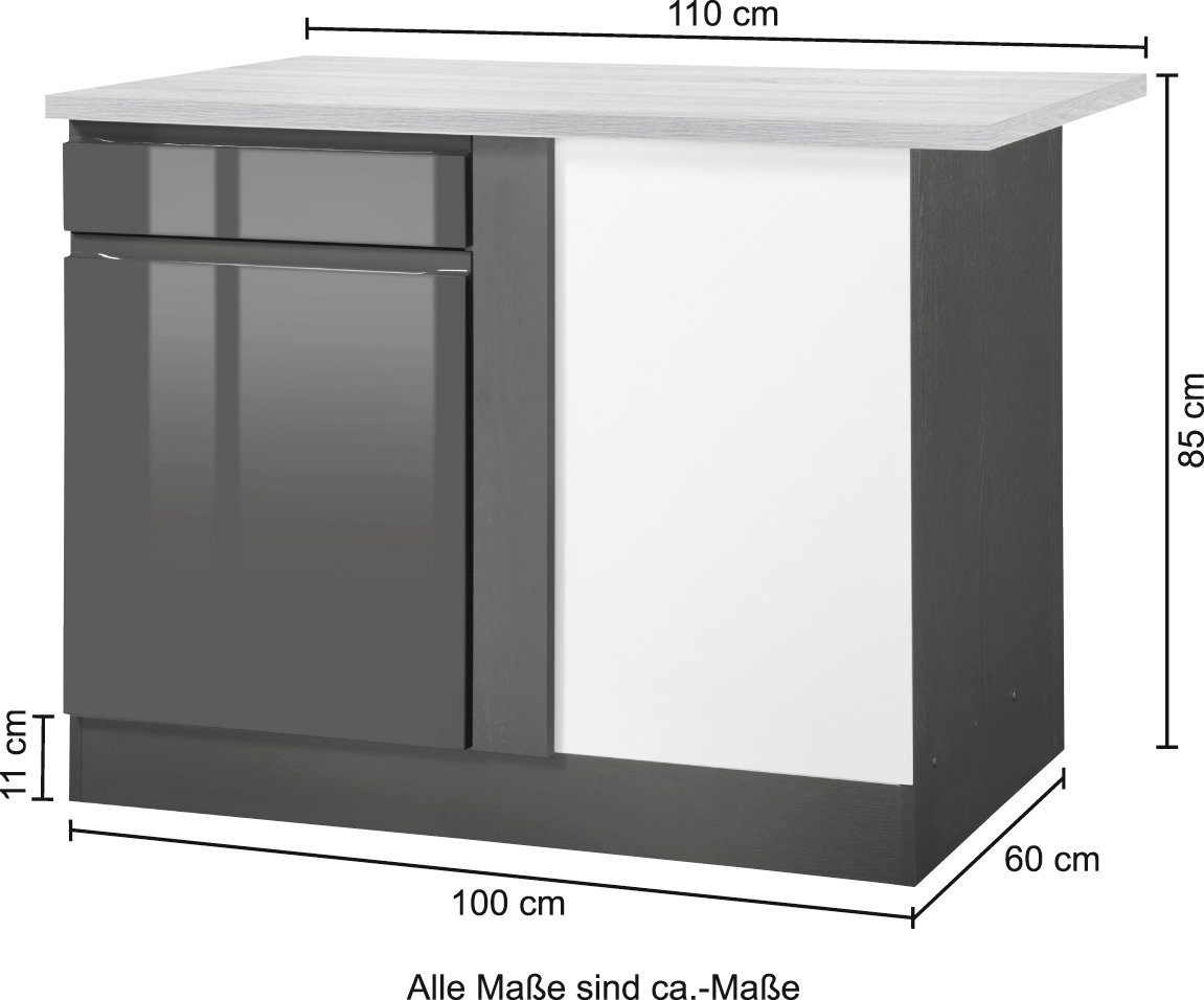 der Stauraum praktischer »Virginia«, MÖBEL Rechnung HELD Eckunterschrank in auf kaufen Ecke