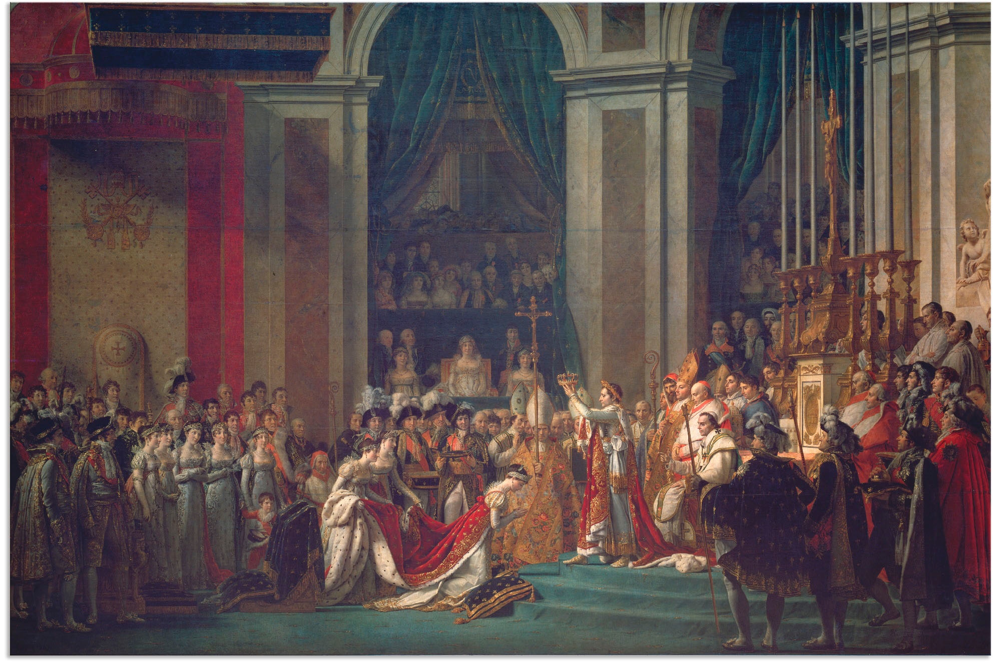 Artland Alu-Dibond-Druck »Krönung Napoleons I und Josephines«, historische Ereignisse, (1 St.), für Innen- und Außenbereich geeignet, Outdoorbild