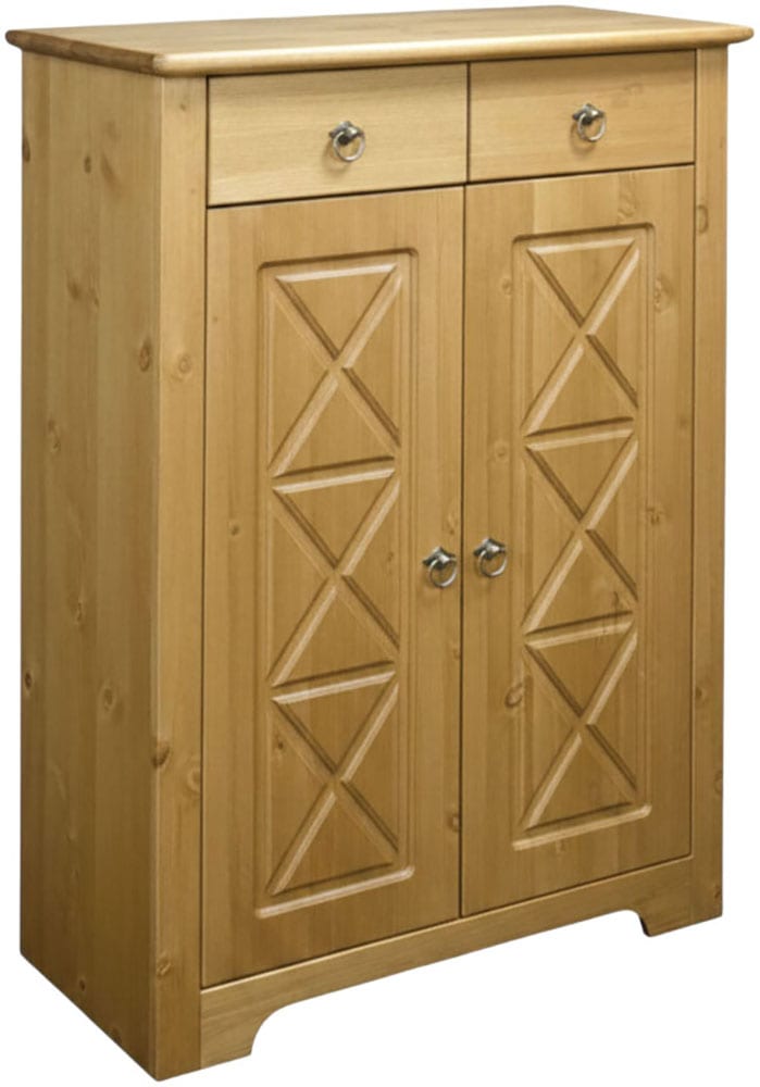 OTTO home Kommode »Hugo« B/T/H: 74/38/100 cm,  aus massiver Kiefer, Breite 74 cm,  2 Schubladen, FSC® zertifiziert