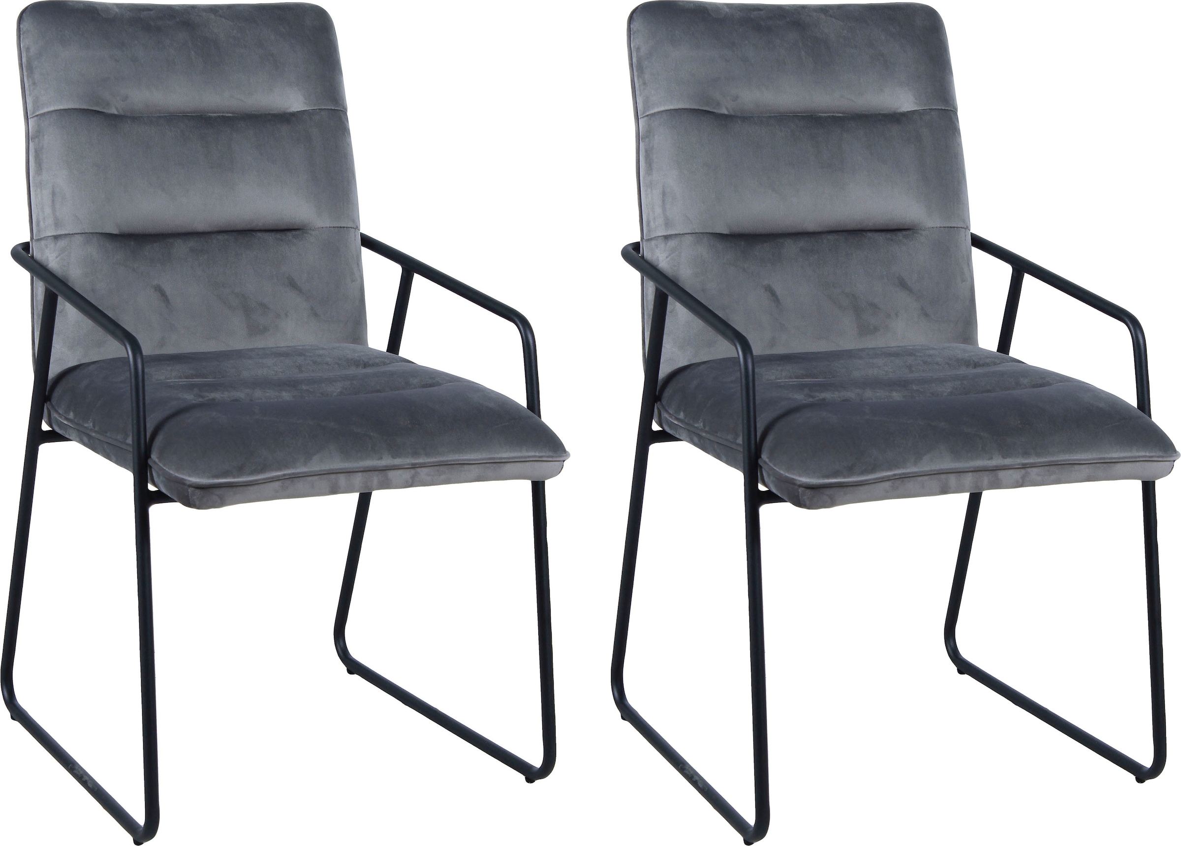 INOSIGN Polsterstuhl »Marla«, (Set), 2 St., Samtvelours günstig online kaufen