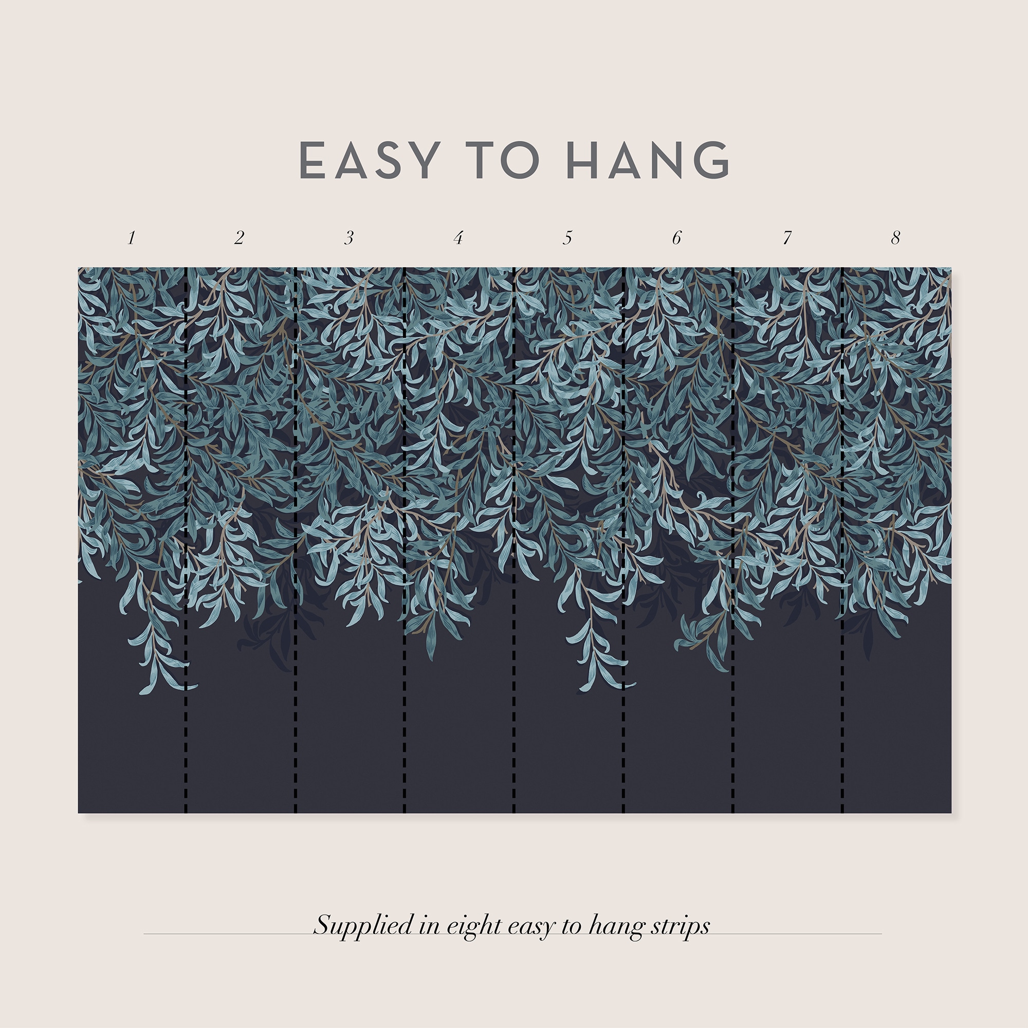 WILLIAM MORRIS AT HOME Vliestapete »Willow Bough Navy«, Retro, 10mx52cm (ca. 5m2)