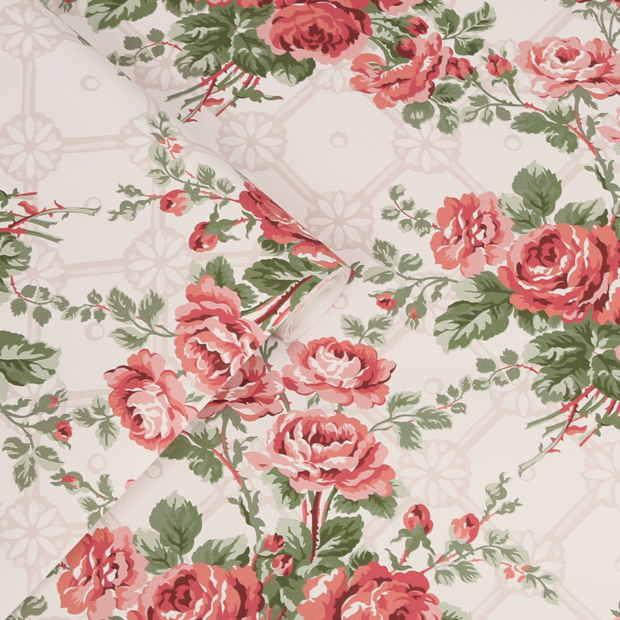 LAURA ASHLEY Vliestapete »Country Roses«, geblümt, 10mx52cm (ca. 5m2) günstig online kaufen