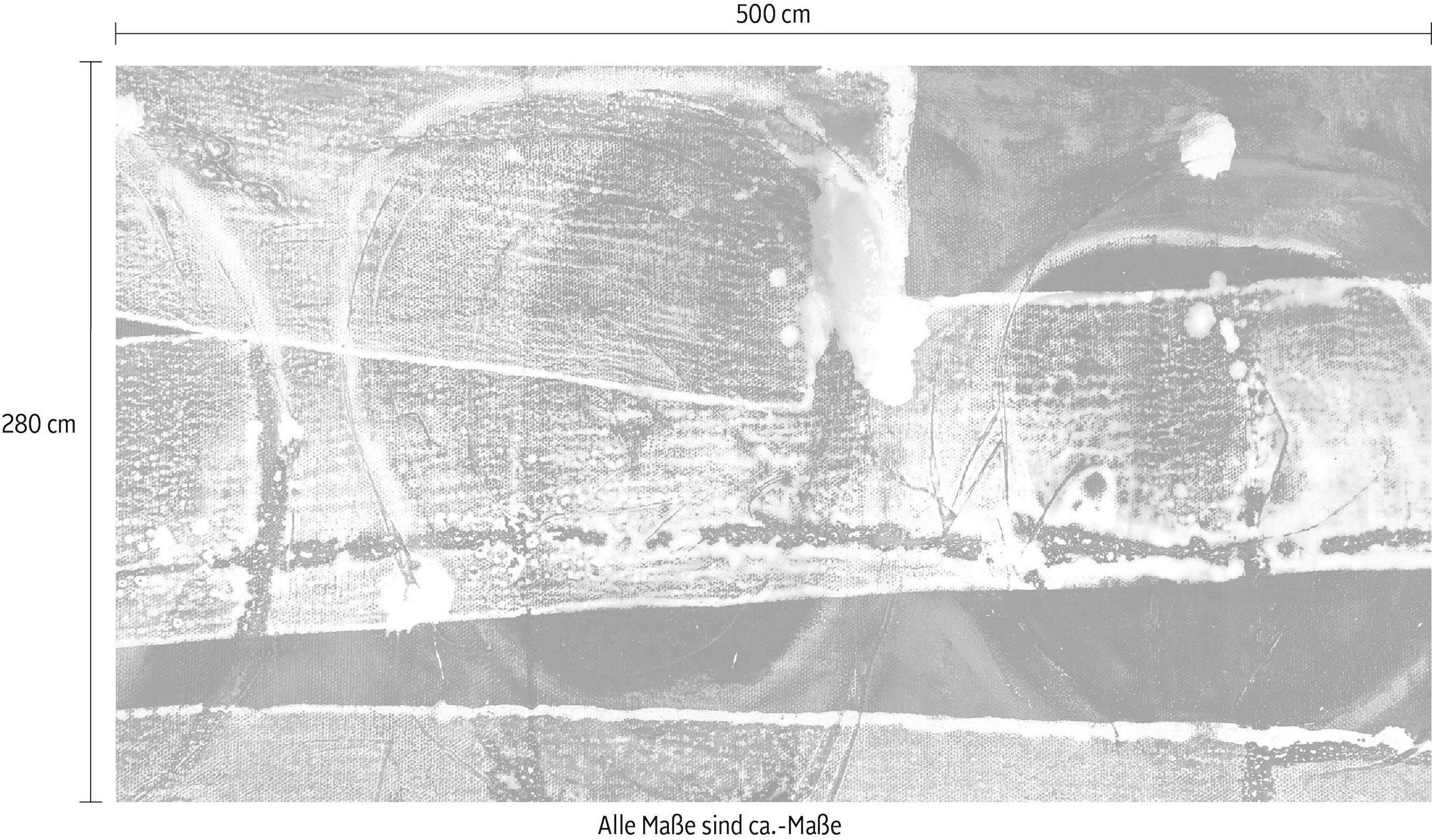 Komar Vliestapete »Digitaldruck Vlies - Tracks Imbricating - Größe 500 x 280 cm«, bedruckt, Wohnzimmer, Schlafzimmer