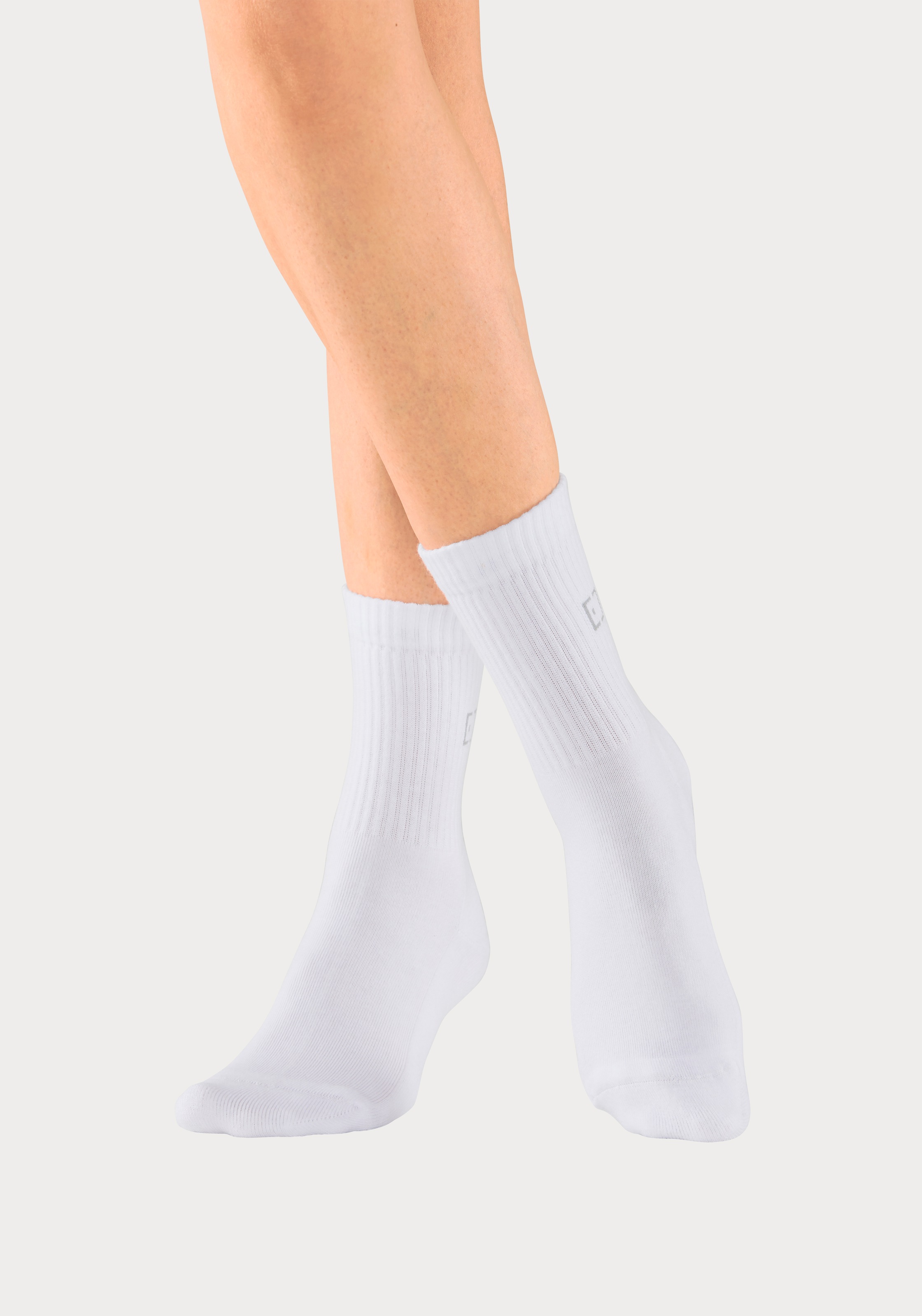 Elbsand Socken, (Packung, 3 Paar), mit Frottee und eingestricktem Markenlogo
