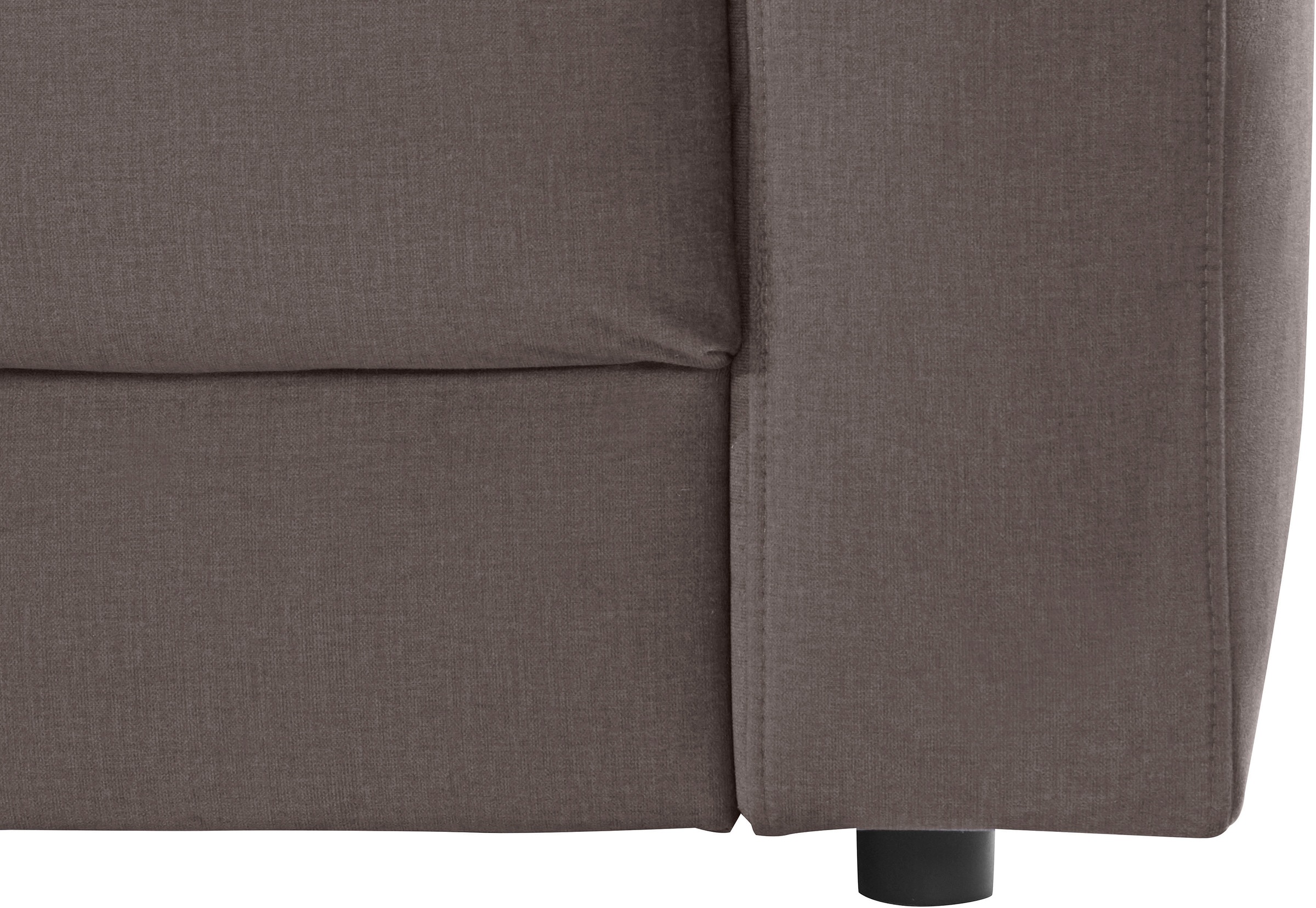 Places of Style Ecksofa »Bloomfield, elegant, viel Platz, Mega Couch, Breite 303cm, L-Form«, extra tiefe Sitzfläche, wahlweise mit Sitztiefenverstellung