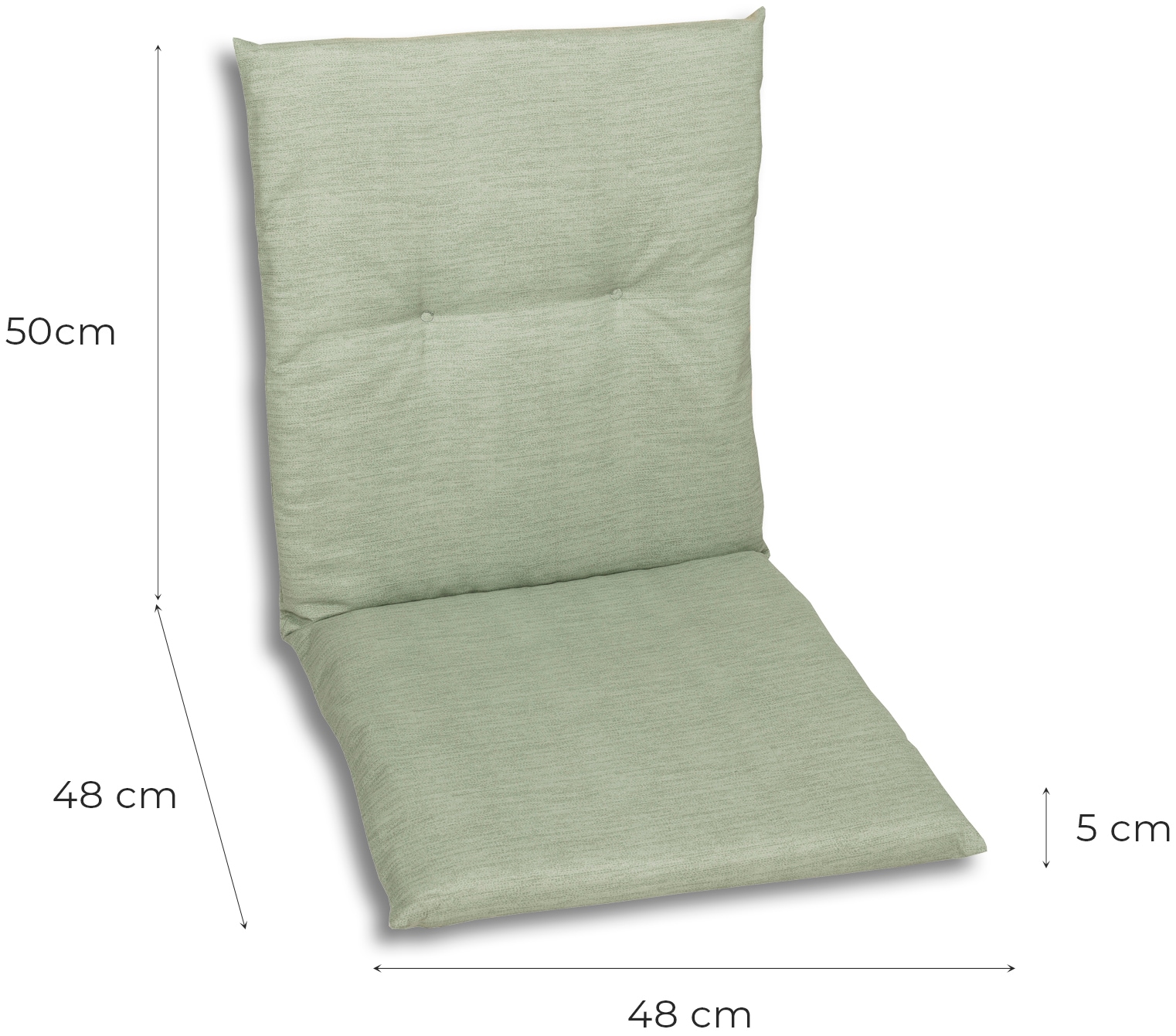 GO-DE Sitzauflage Maße ca.: 48 cm x 98 cm x 5 cm