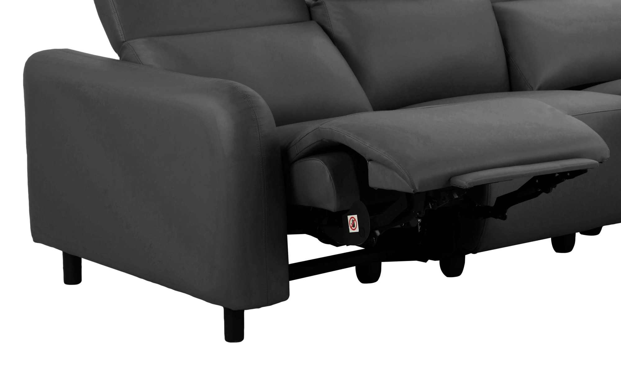 Home affaire 3-Sitzer »SKAANE Kunstleder, Sofa mit manueller-u. elektrischer Relaxfunktion«, Relax-Funktion in 2 Sitzen, Kopfteilverstellung, Federkernpolsterung