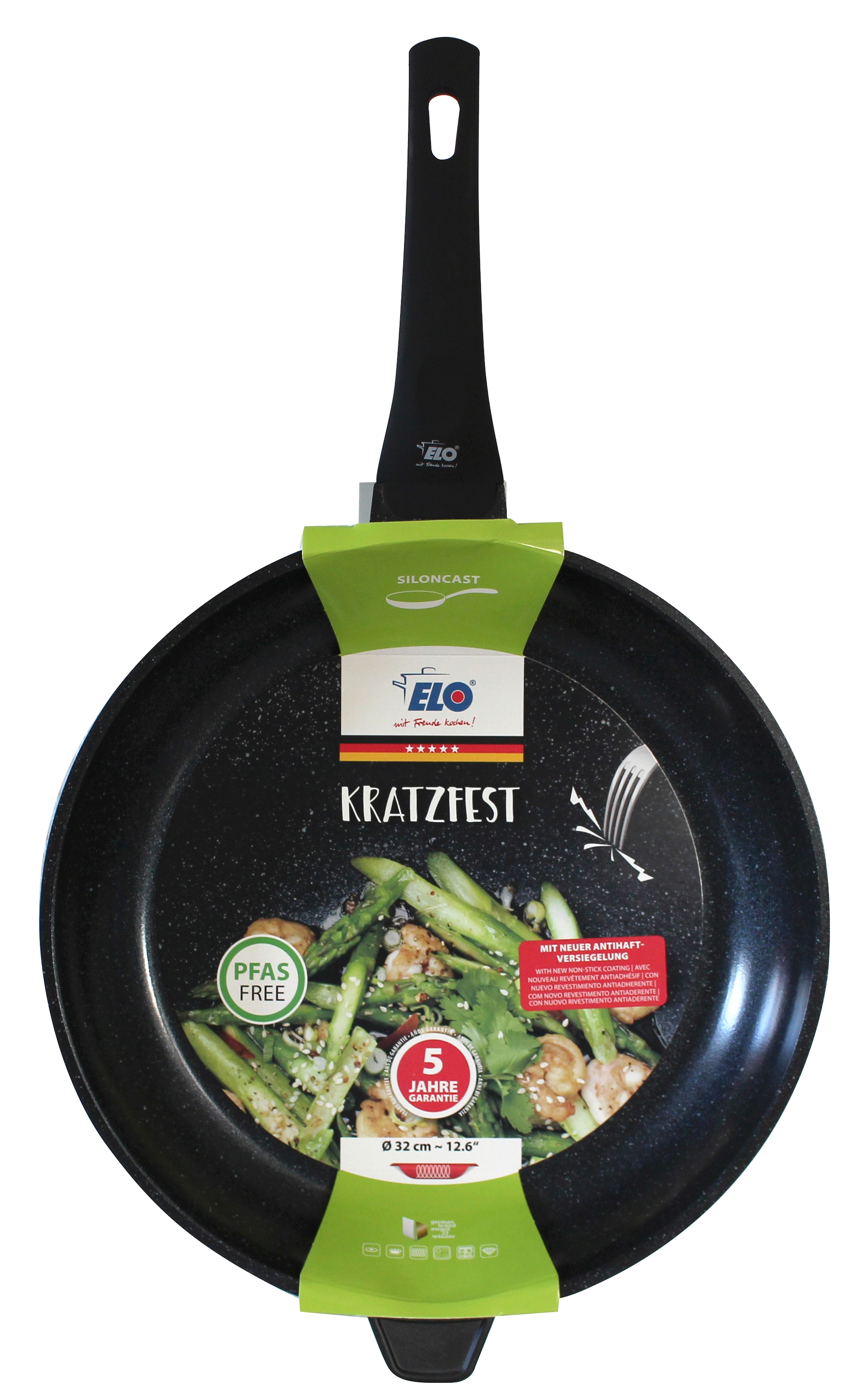 Elo Bratpfanne »Siloncast«, Aluminiumguss, (1 tlg.), hochwertige Antihaftversiegelung, Softtouch-Stil, induktionsgeeignet