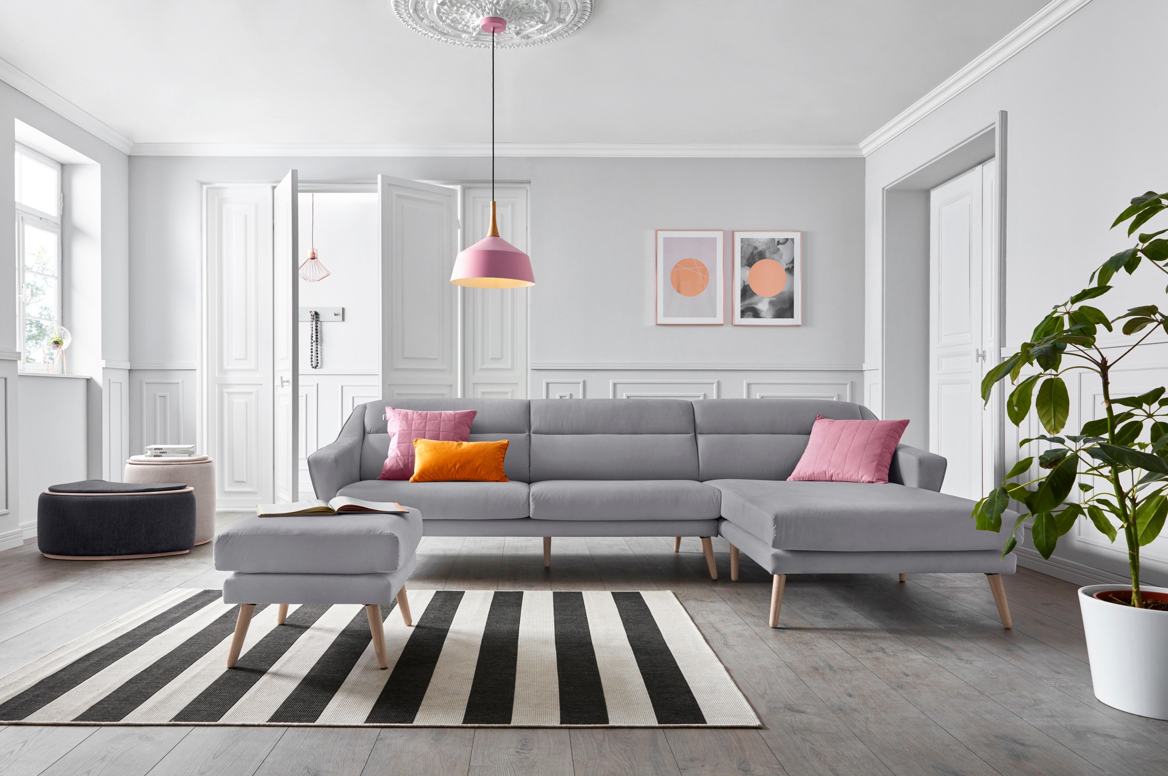 andas Hocker »Bille«, mit Eiche-Beinen, Design by Morten Georgsen