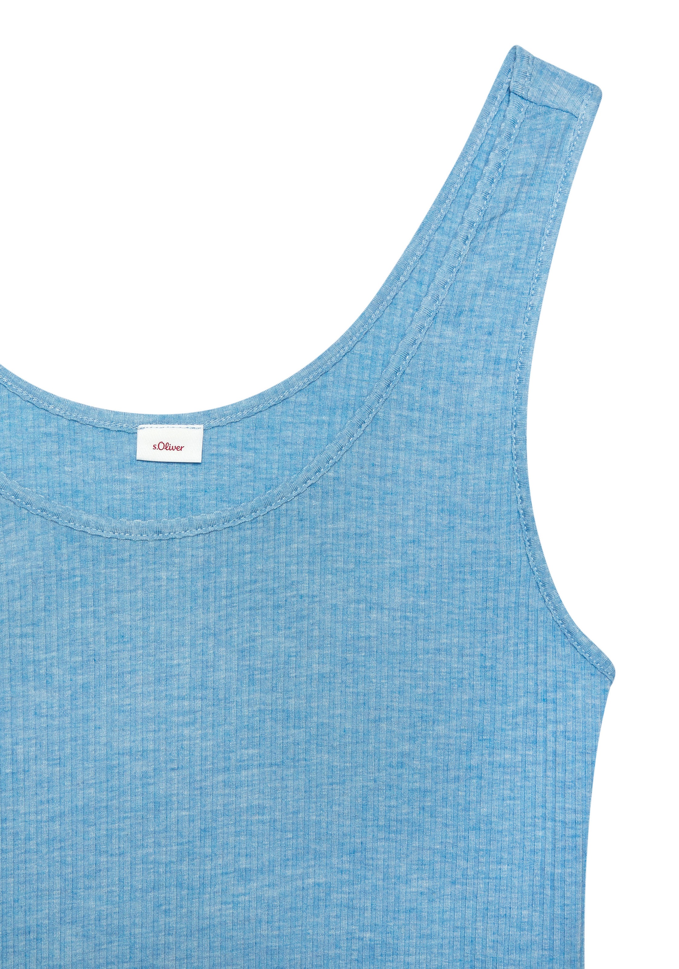 s.Oliver Pyjamaoberteil, in elastischer Rippware