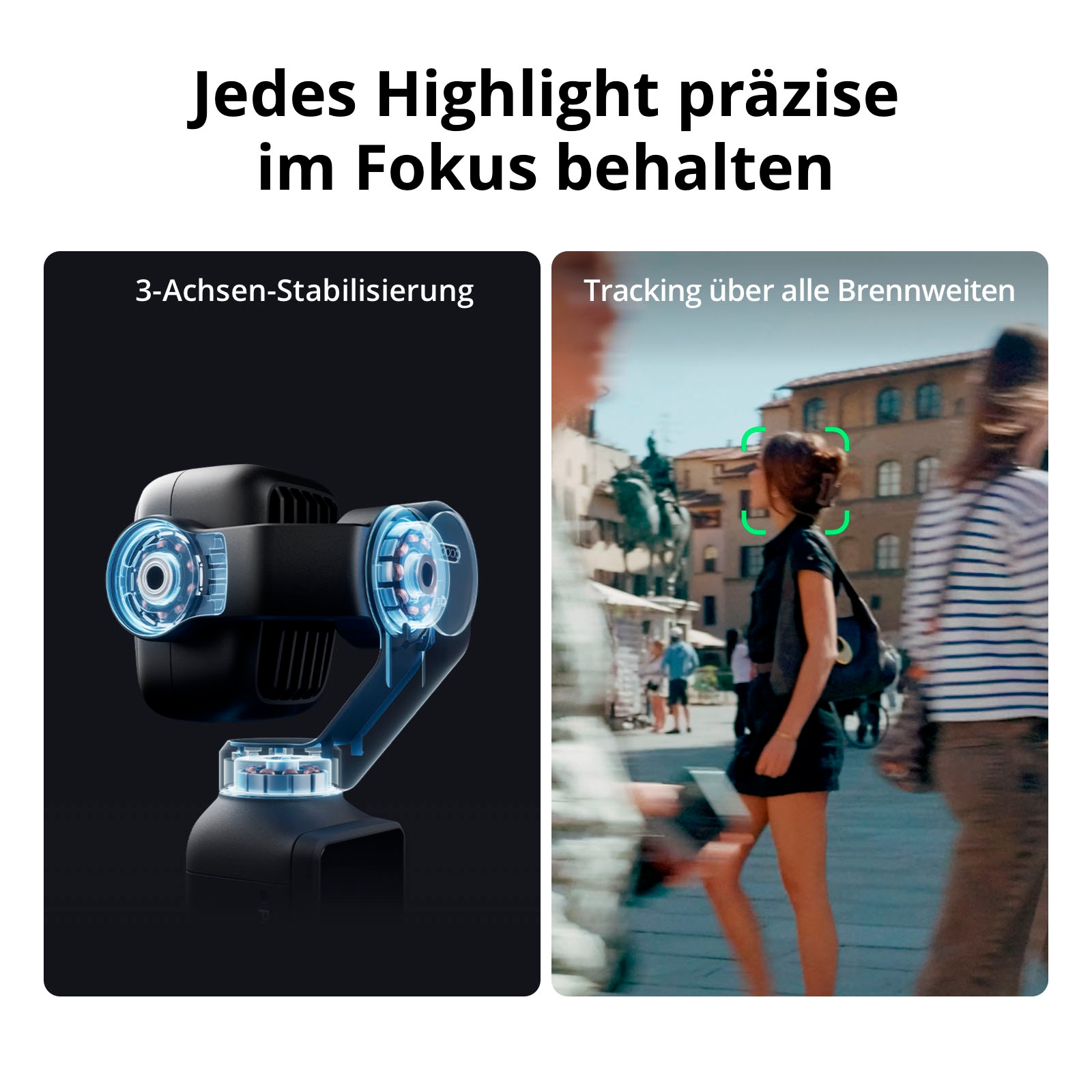 DJI Kompaktkamera »Osmo Pocket 4P (Pro) Vlog Combo« Weitwinkelobjektiv , Teleobjektiv , 37 , 3 fach fach x opt. Zoom , Bluetooth