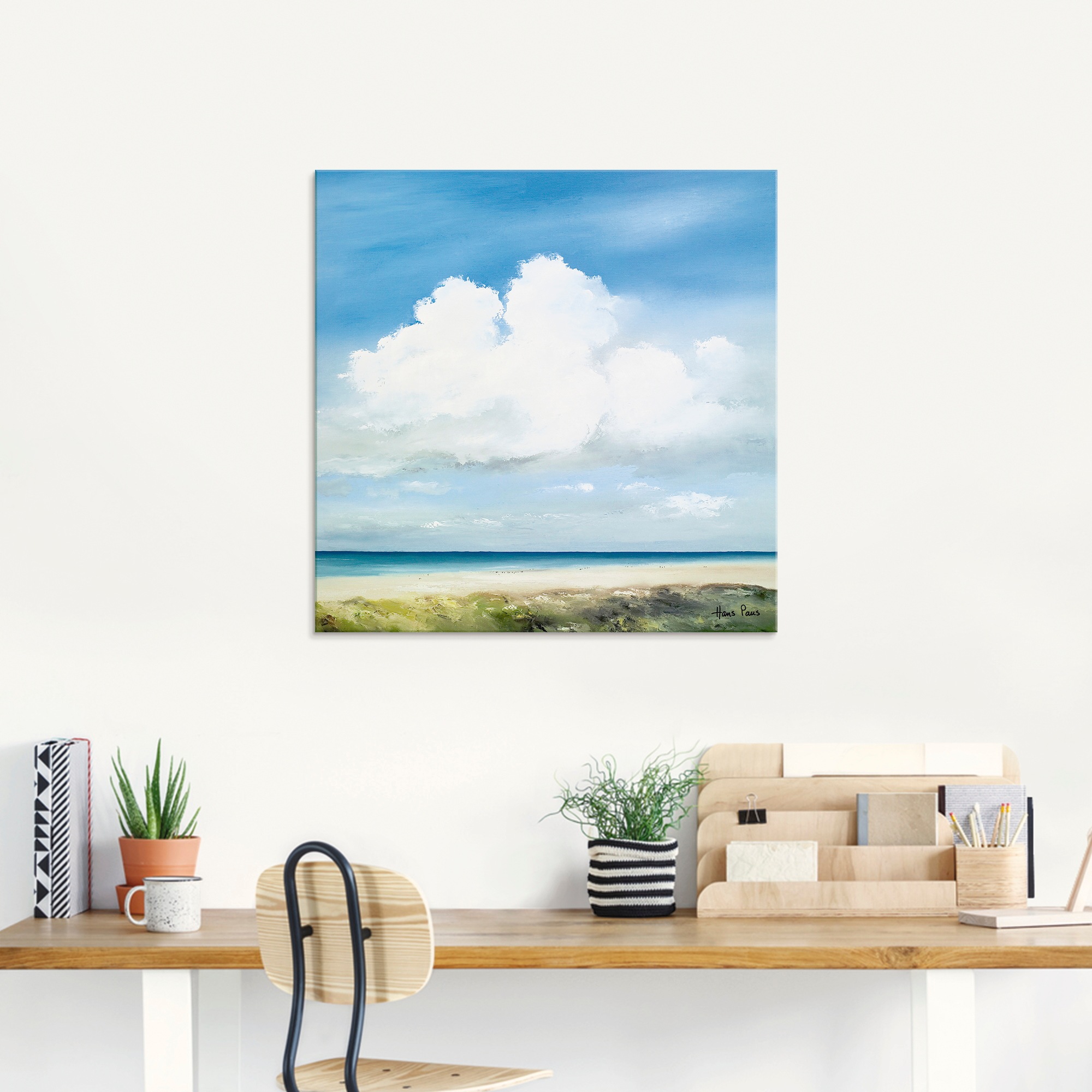 Artland Glasbild »Landschaft II«, Himmel, (1 St.), in verschiedenen Größen