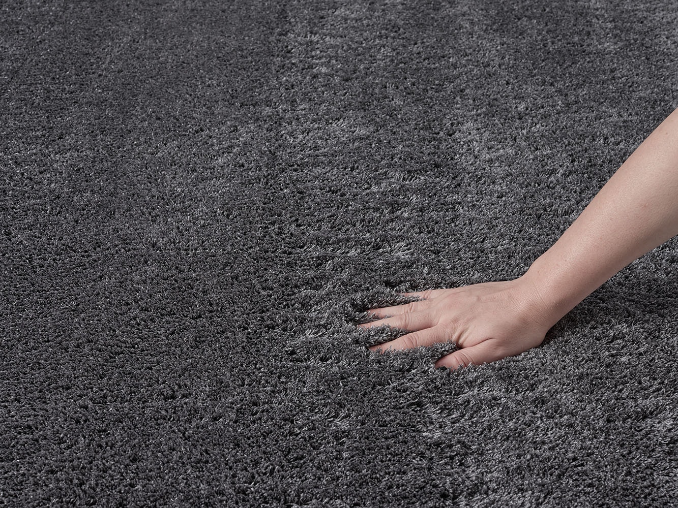 OTTO home Hochflor-Teppich »Lilari«, rechteckig, 30 mm Höhe, Uni Farben, besonders weich und kuschelig, Wohnzimmer, Schlafzimmer