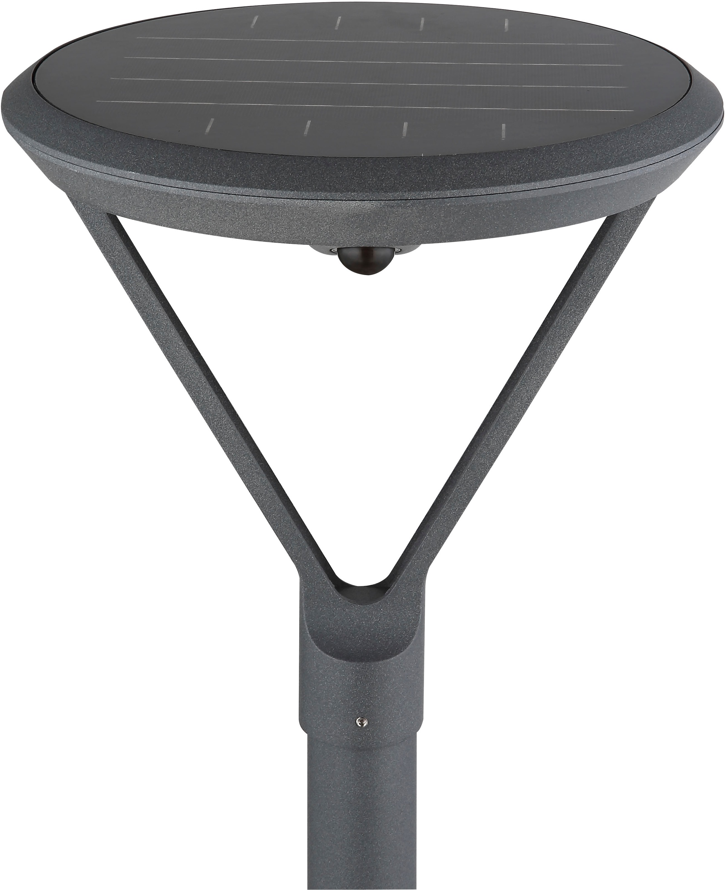 GLOBO LIGHTING LED Solarleuchte »SOLARLEUCHTE ALUMINIUM DRUCKGUSS GRAU, 1XLED« LED-Modul 1 Stk. Warmweiß Solar Garten Terrasse Außenbeleuchtung Dekoleuchten