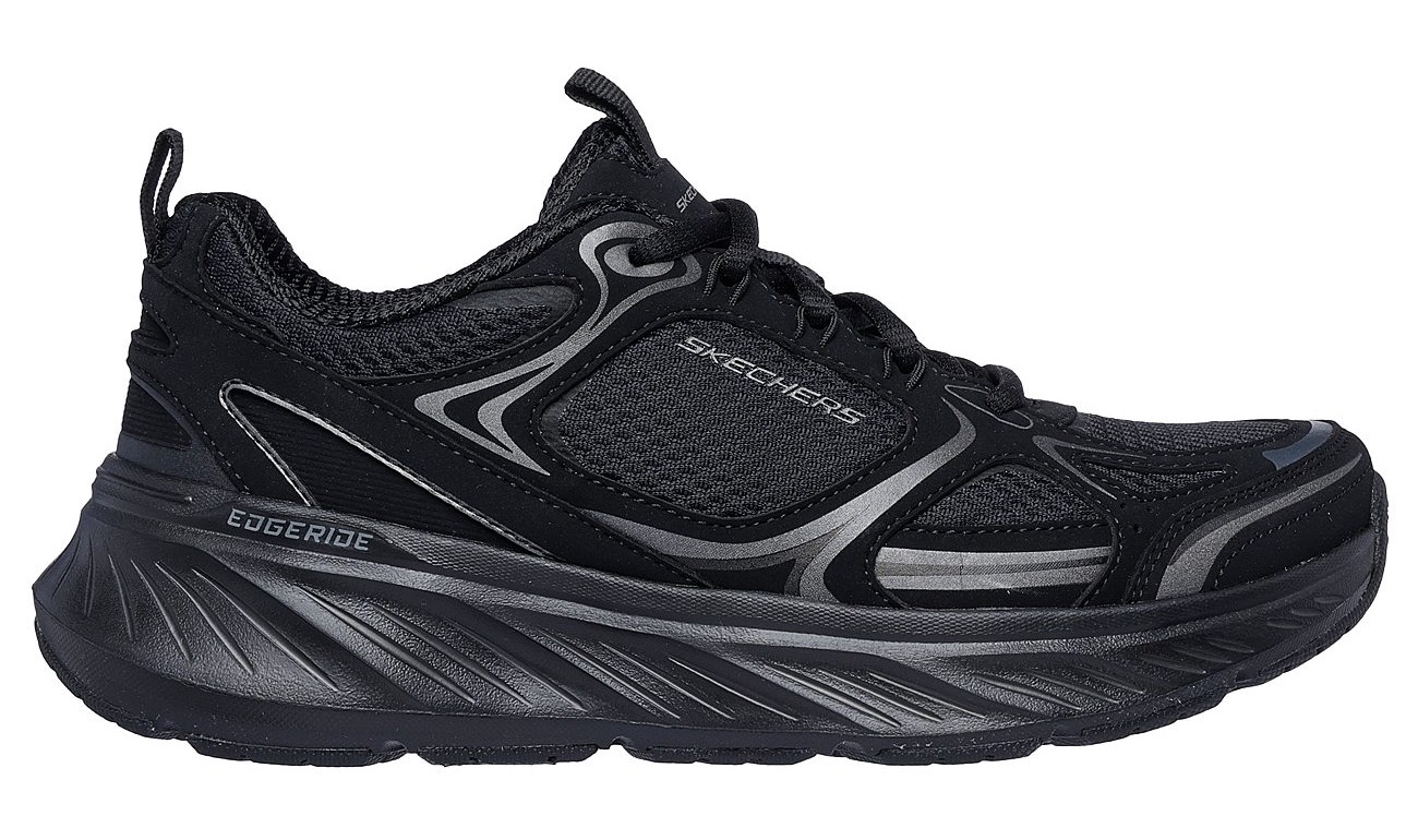 Skechers Sneaker »EDGERIDE-SILVER ECLIPSE«, Retro Sneaker, Schnürschuh, Sportschuh mit Metallic-Besätzen