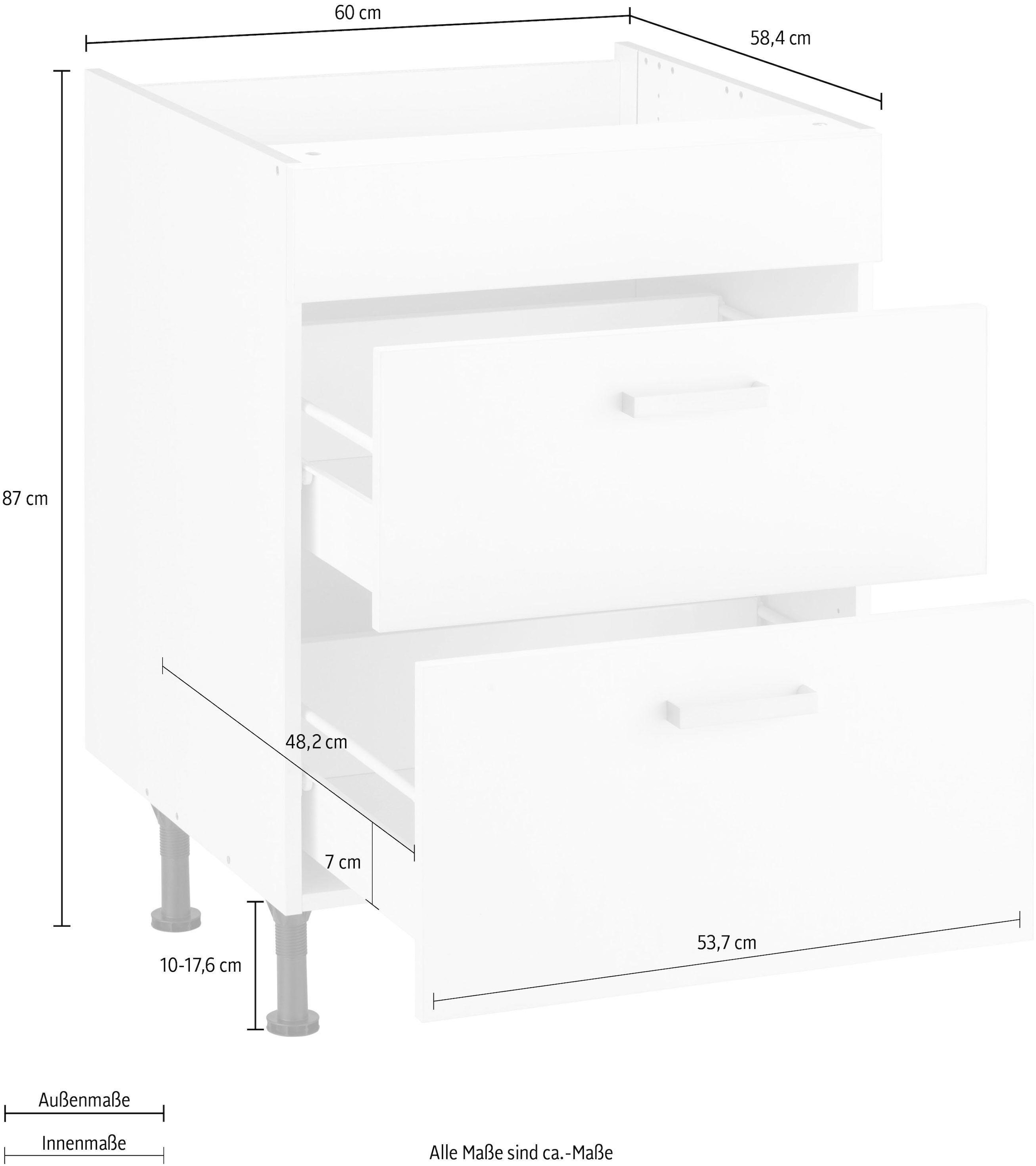 OPTIFIT Kochfeldumbauschrank »Parma«, Breite 60 cm