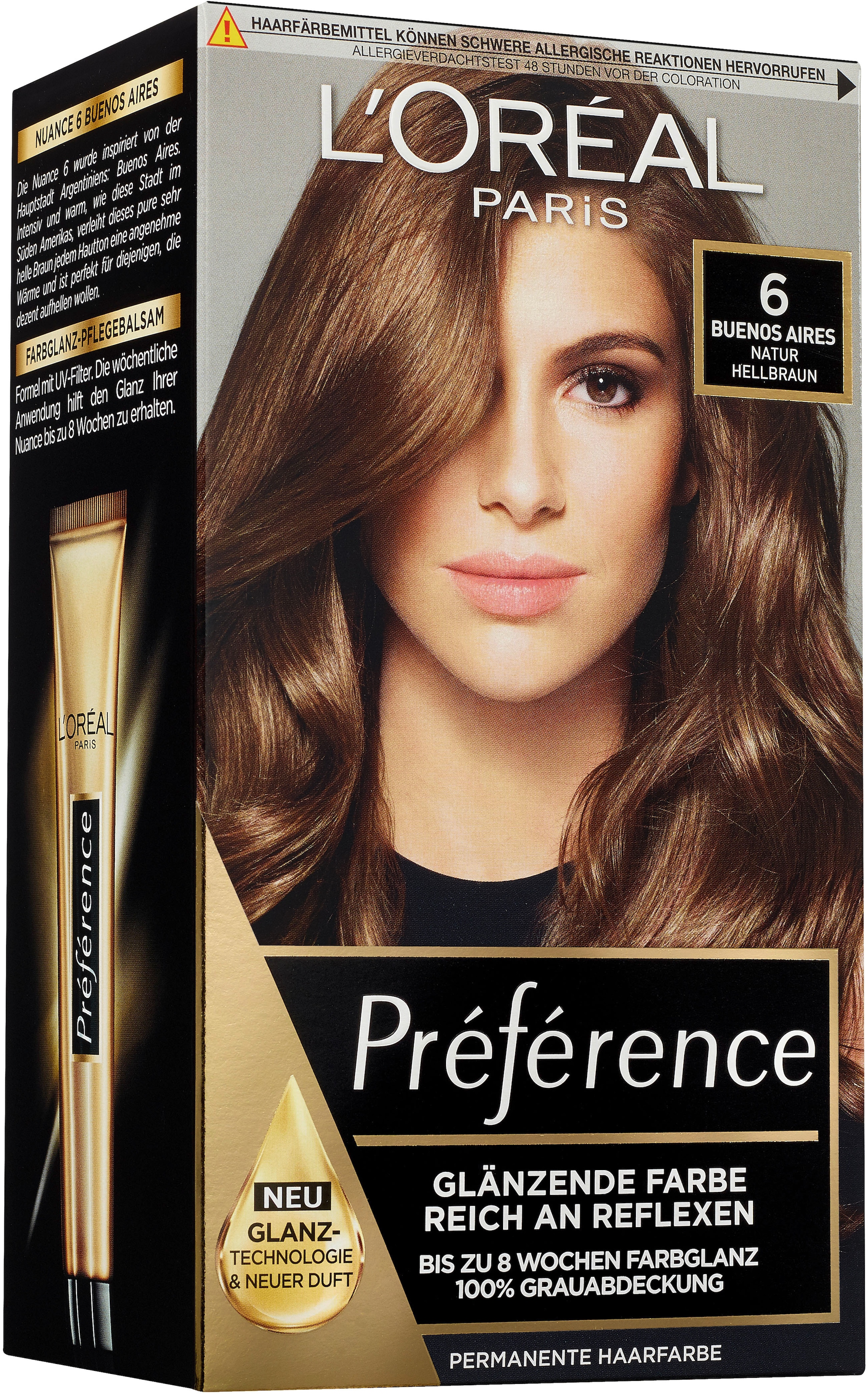 L'ORÉAL PARIS Coloration »Préférence«, (Packung, 3 tlg.), mit pflegender Formel