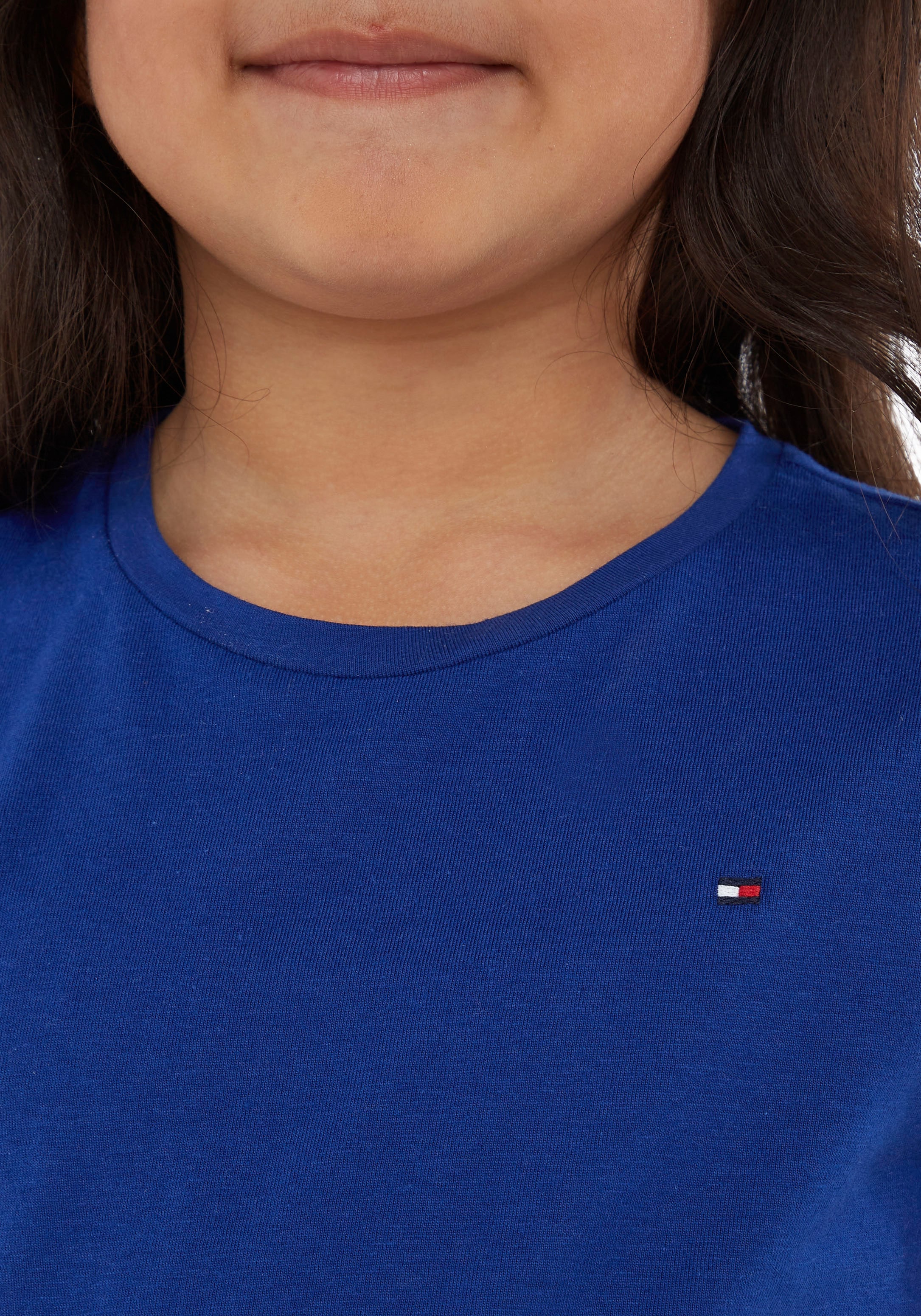 Tommy Hilfiger T-Shirt TOP RUFFLE Kids MiniMe,mit online Kinder S/S«, bestellen Label dezentem »ESSENTIAL Junior SLEEVE