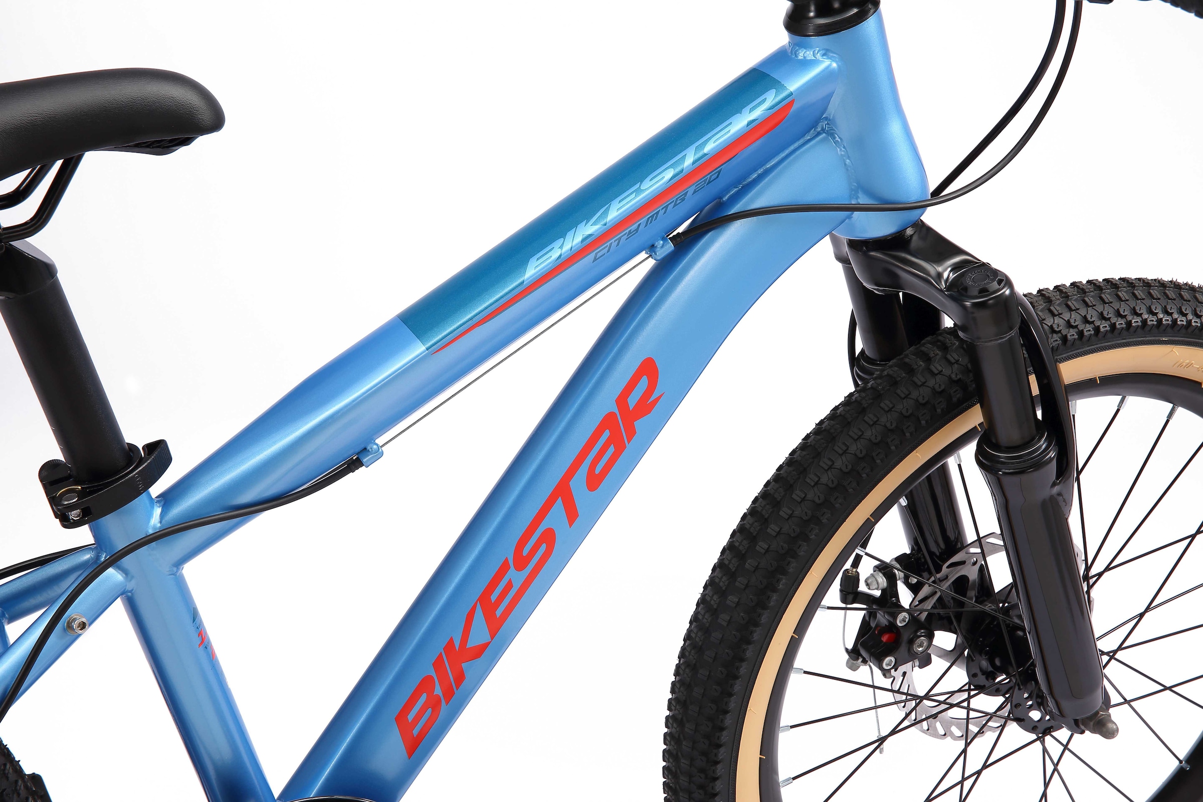 Bikestar Jugendfahrrad, 7 Gang, Shimano, RD-TY21 Schaltwerk, Kettenschaltung