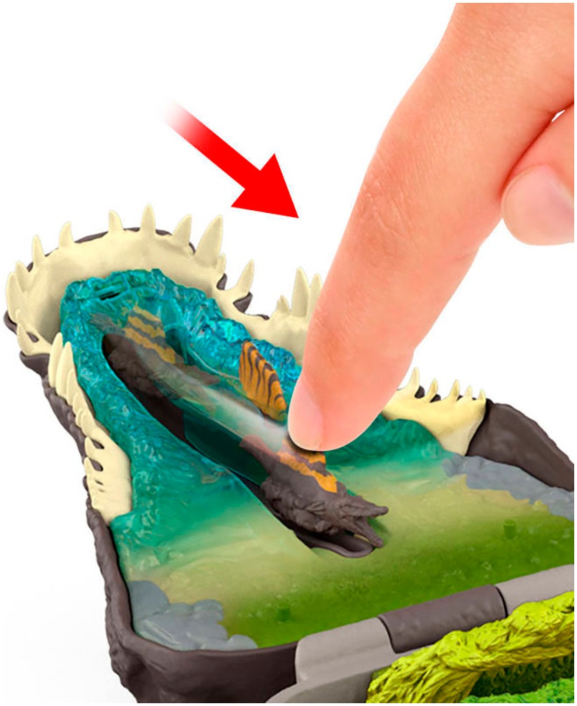 Mattel® Spielfigur »Jurassic World, Rebirth, Micro Compact Spinosaurus«, mit interaktiven Funktionen
