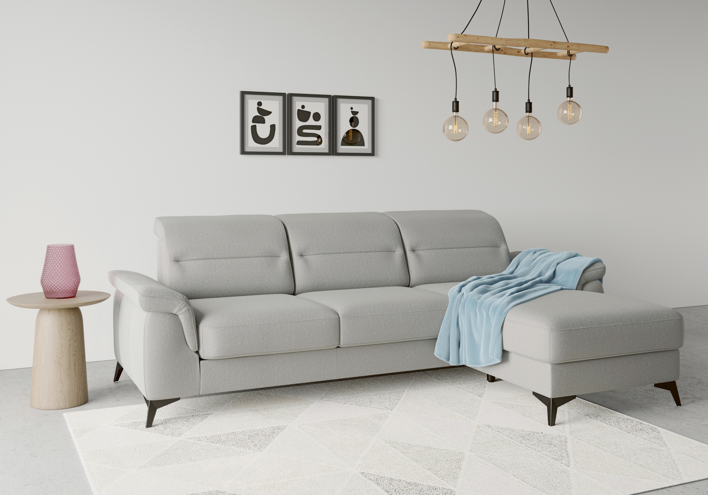 sit&more Ecksofa »Sinatra L-Form«, mit Recamiere, optional mit Kopfteilvers günstig online kaufen