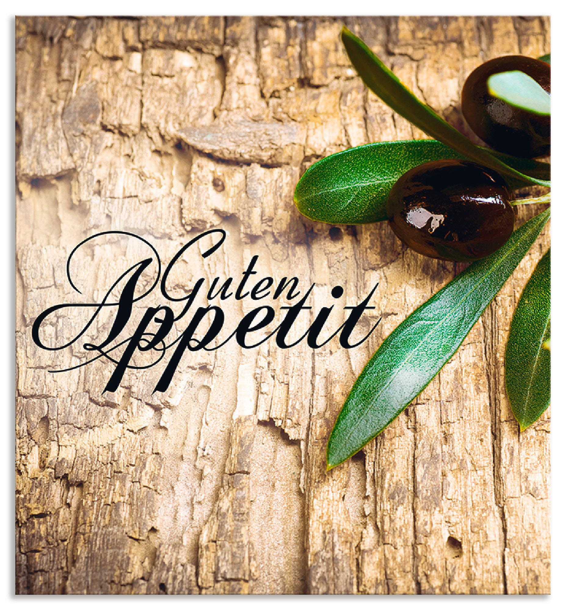 Artland Küchenrückwand "Oliven Guten Appetit", (1 tlg.), Alu Spritzschutz m günstig online kaufen