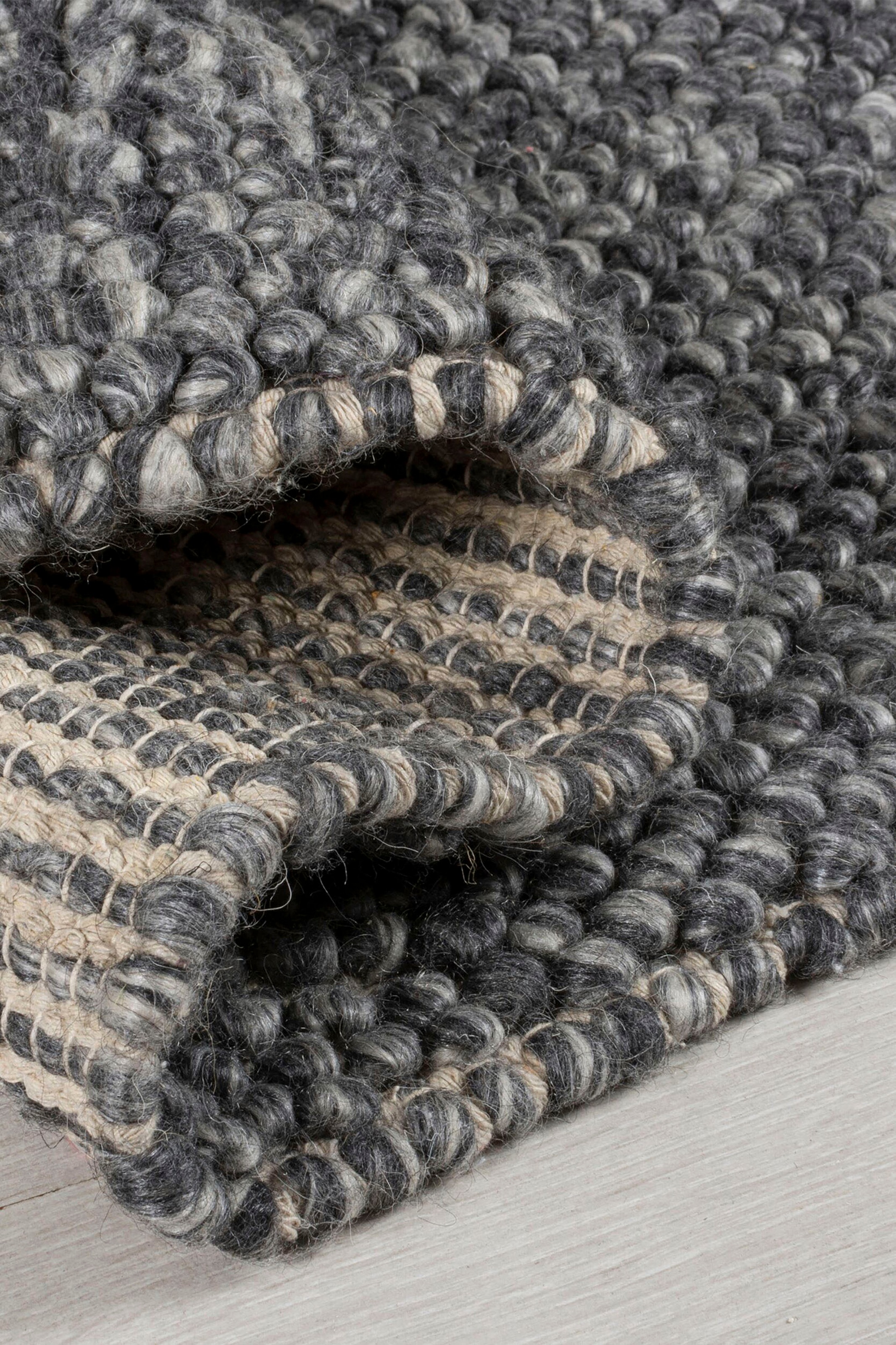 FLAIR RUGS Teppich »Minerals« rechteckig 10 mm Höhe Teppich aus Wollmischung, geknüpftes Design, meliert