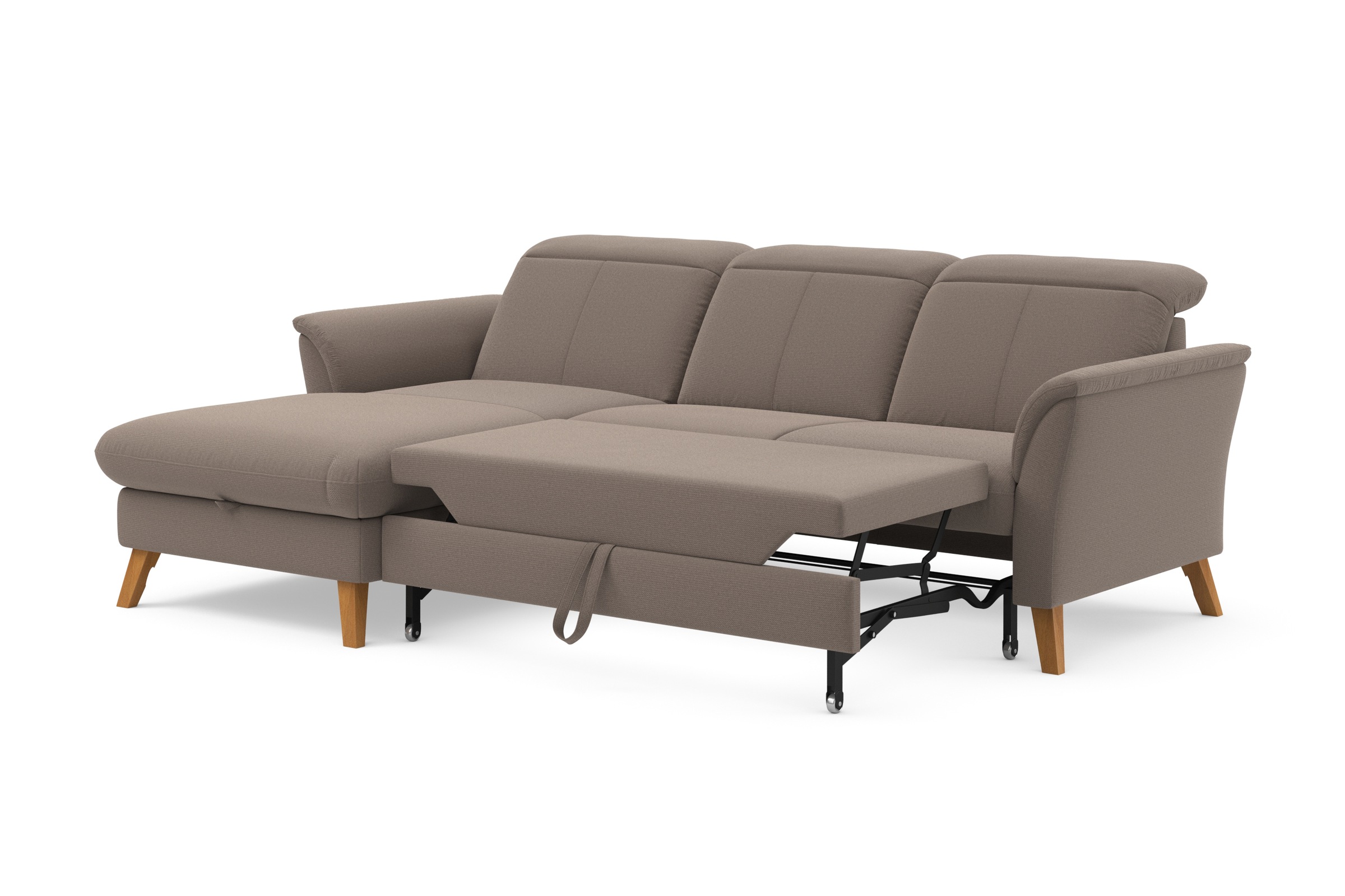 sit&more Ecksofa »Romero L-Form«, wahlweise mit oder ohne Relax-Funktion, Bettfunktion, Bettkasten