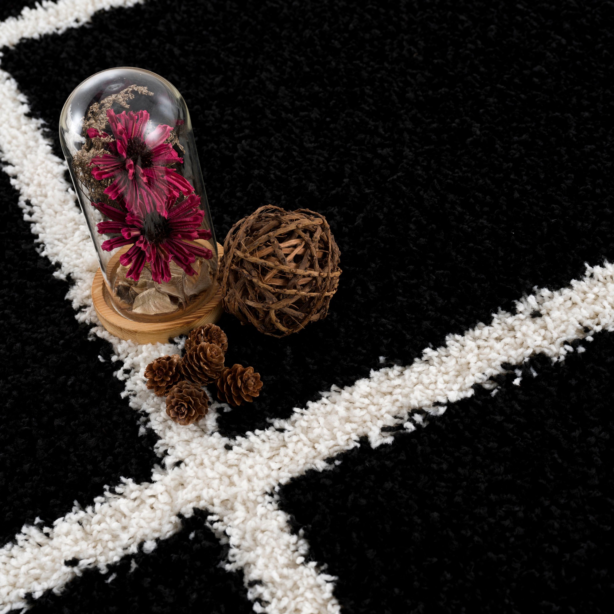 Sanat Hochflor-Teppich »Madrid«, rechteckig, 30 mm Höhe, Wohnzimmer, Langflor, Shaggy Teppich