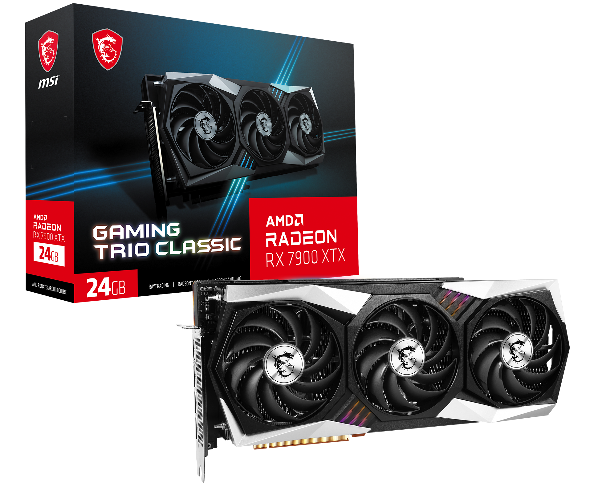 MSI Grafikkarte »Radeon RX 7900 XTX GAMING TRIO CLASSIC 24G«, 24 GB, GDDR6