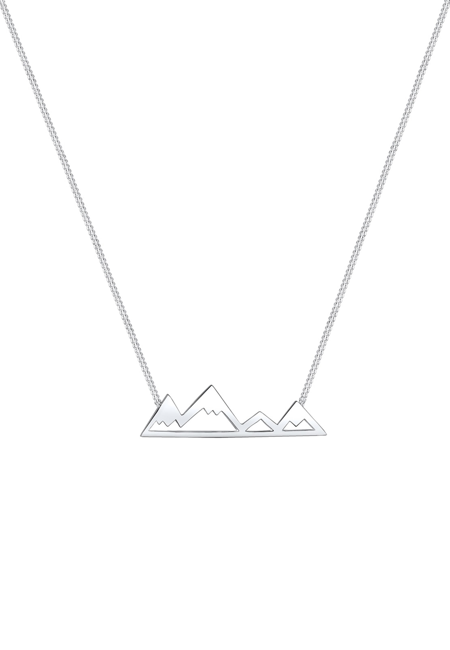Elli Kette mit Anhänger »Anhänger Berge Mountain 925 Sterling Silber«