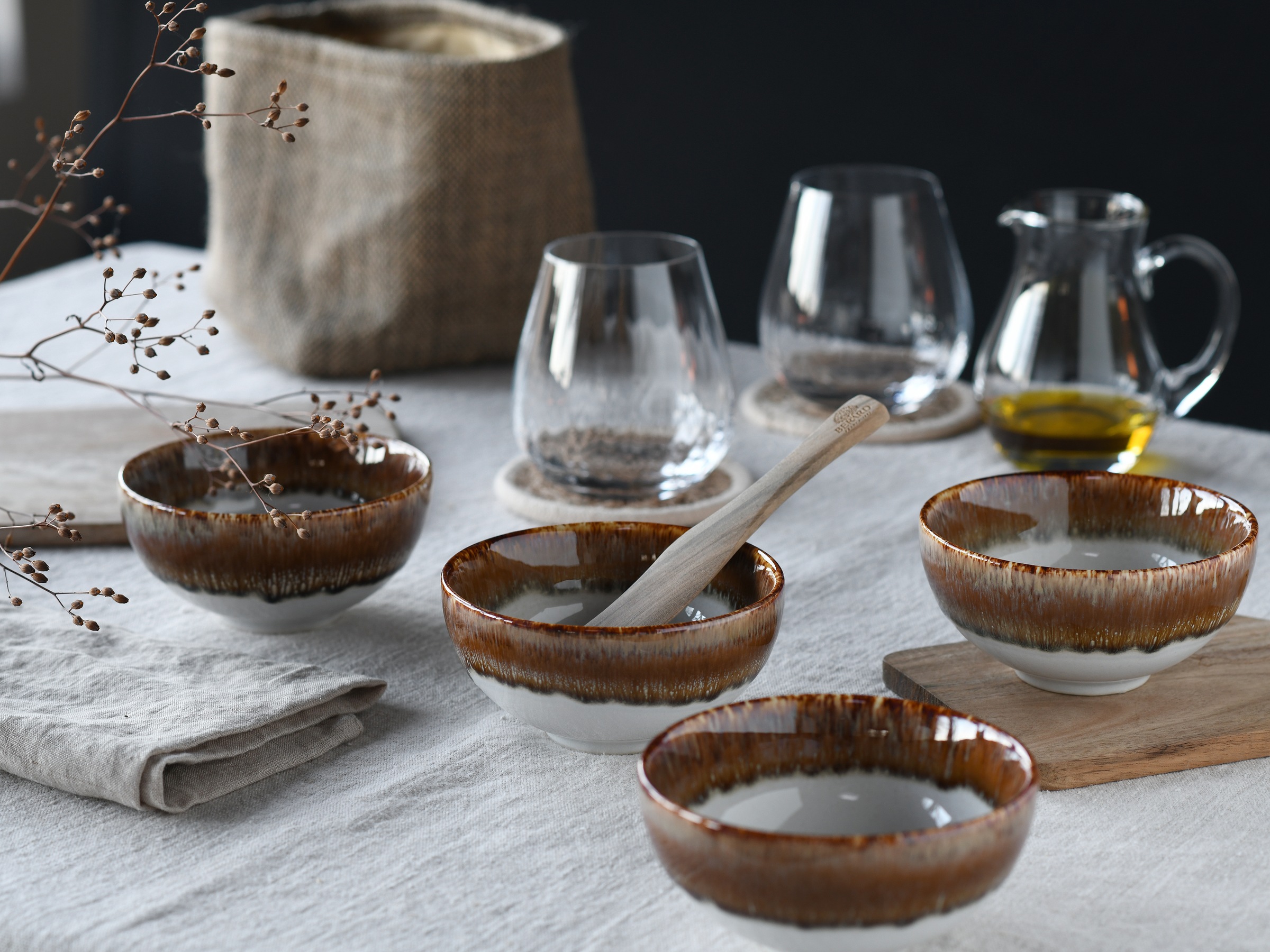 CreaTable Dipschale »Cascade, Schale 6-tlg« 6 Stk. aus Steinzeug Rekativgla günstig online kaufen