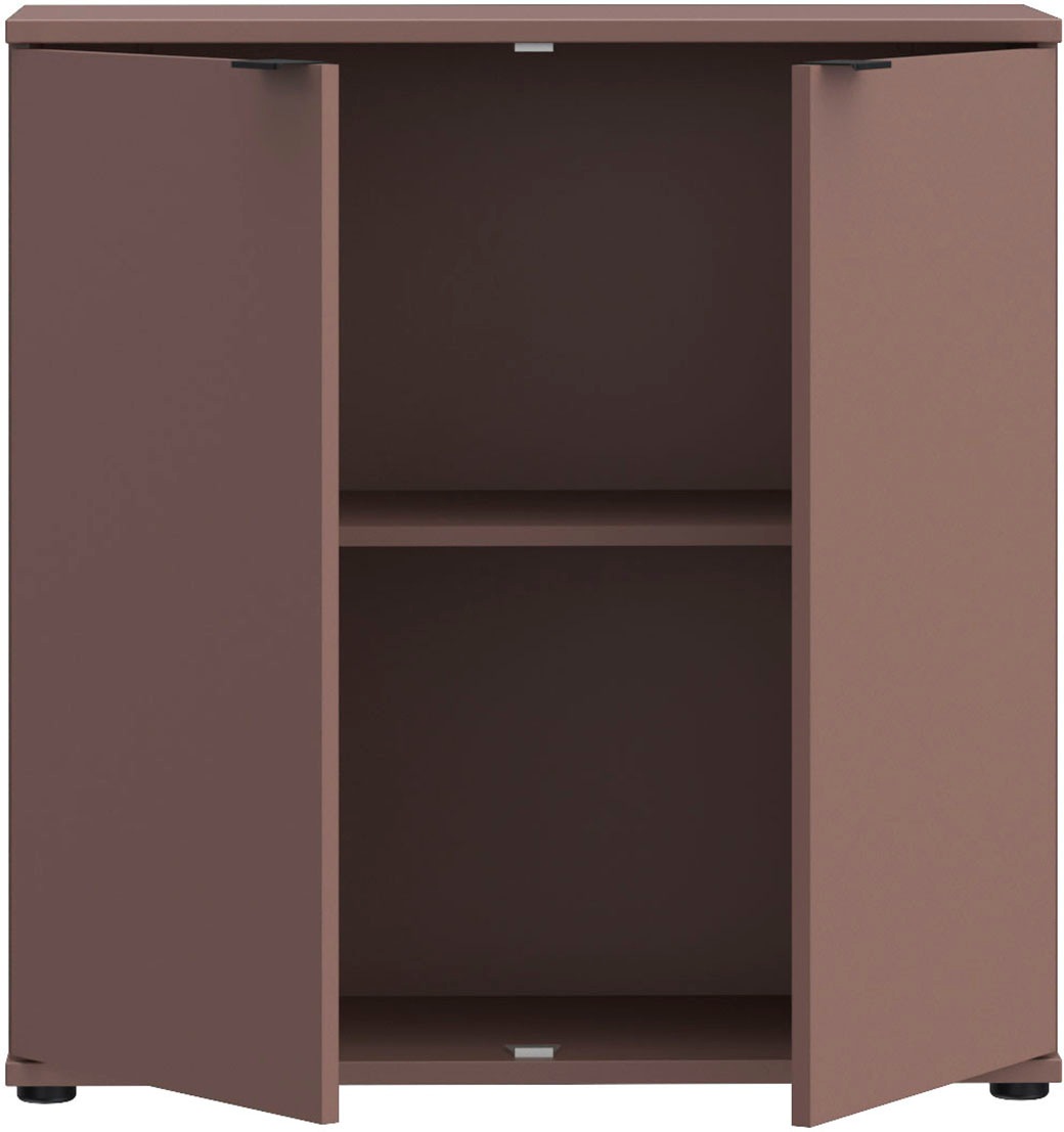 FORTE Kommode »Ganymede«, Kommode, Stauraum, Metallgriffe, 4 Dekore, Breite 80,1cm