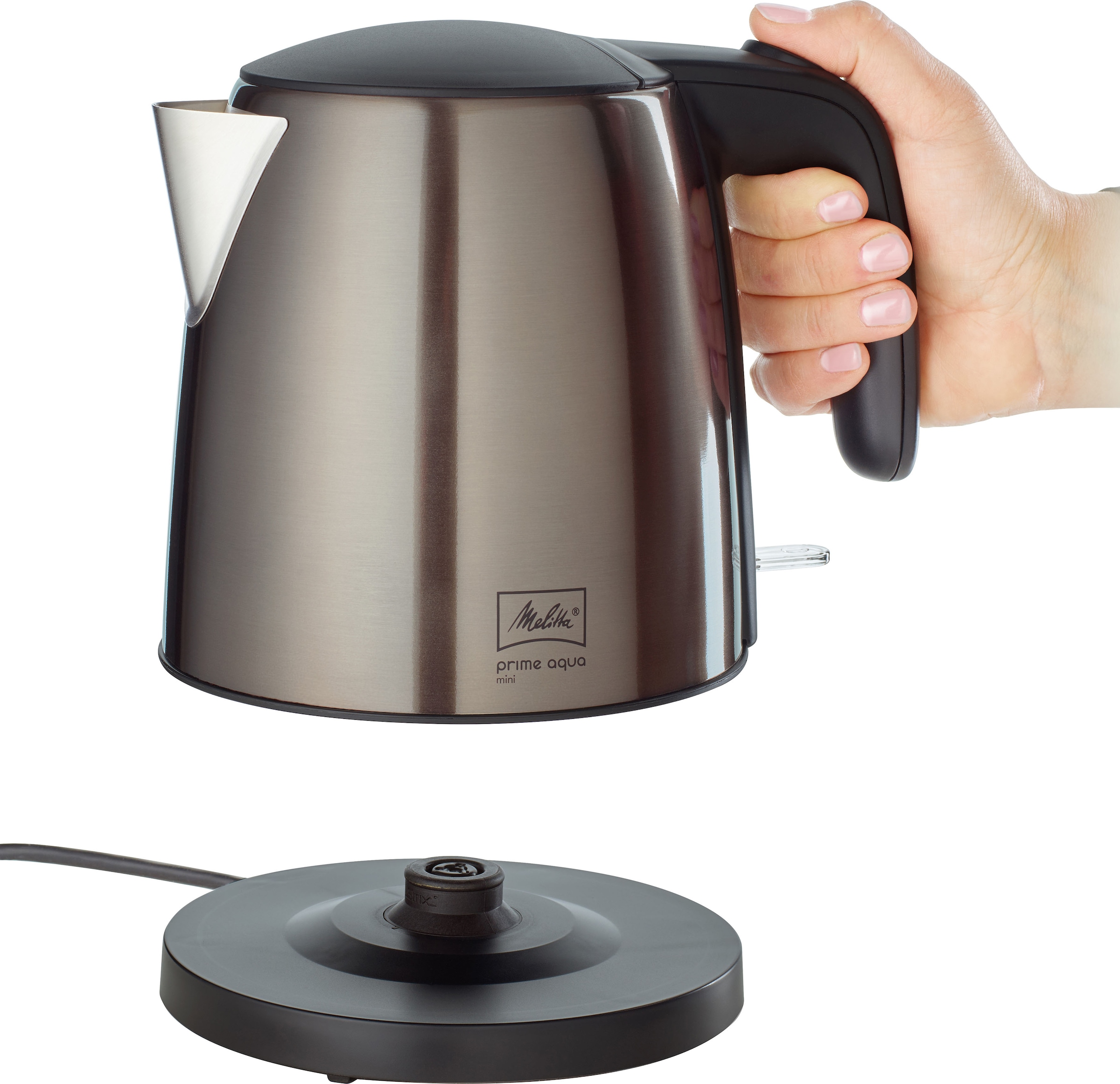 Melitta Wasserkocher »Prime Aqua Mini Metallic 1018-06«, 1 l, 2200 W