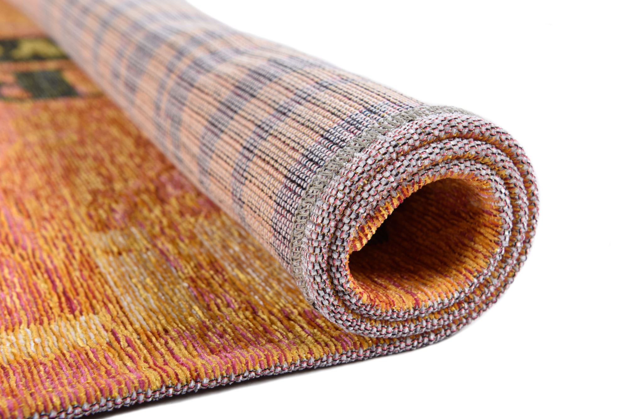 Gino Falcone Teppich »Cosima-115«, rechteckig, 3 mm Höhe, flachgeweber Jaquard-Teppich, mit Chenillegarn, modernes Design
