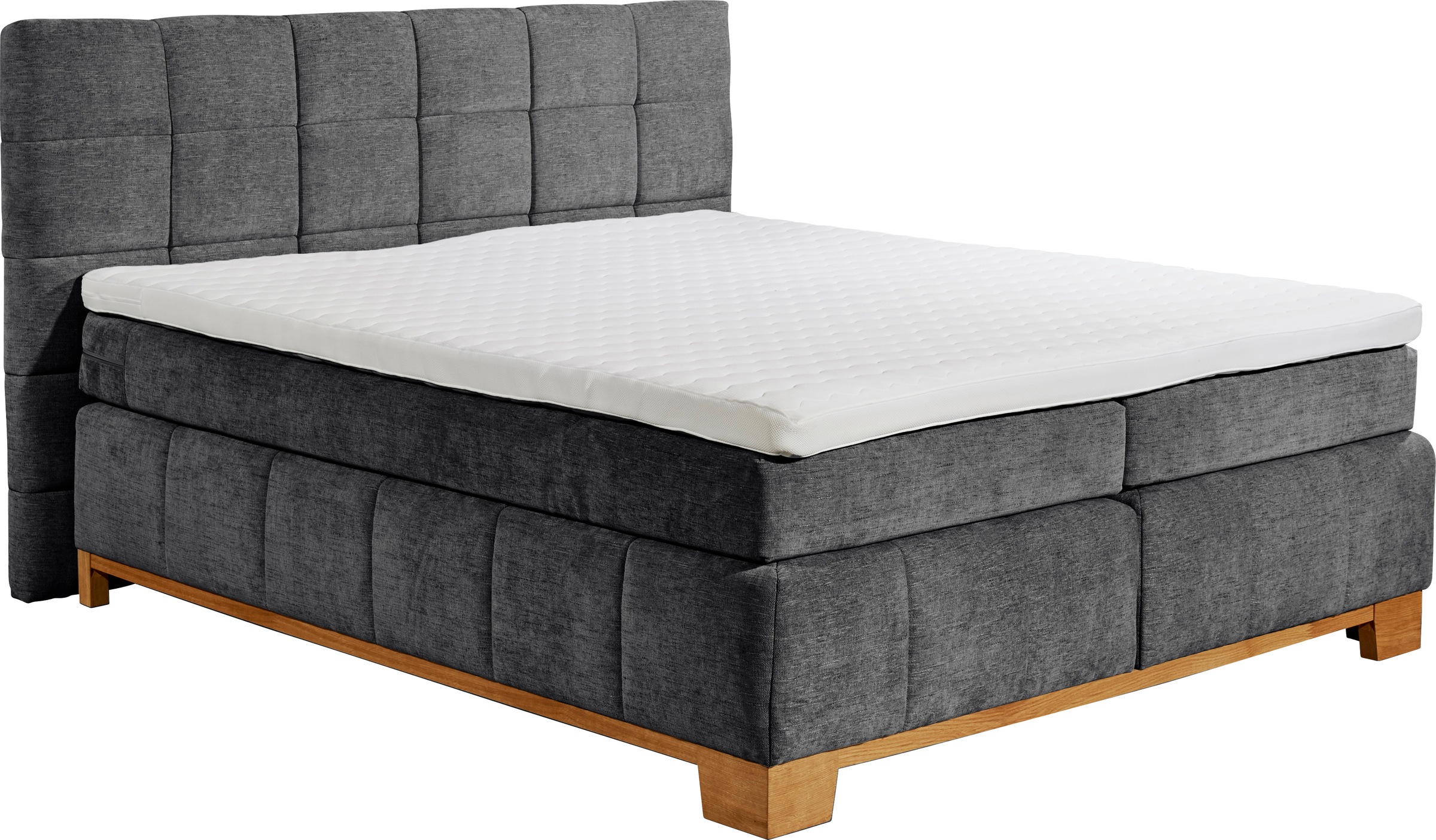 Bild von ED EXCITING DESIGN Boxspringbett »Viborg«, inkl. Topper mit Klimaband